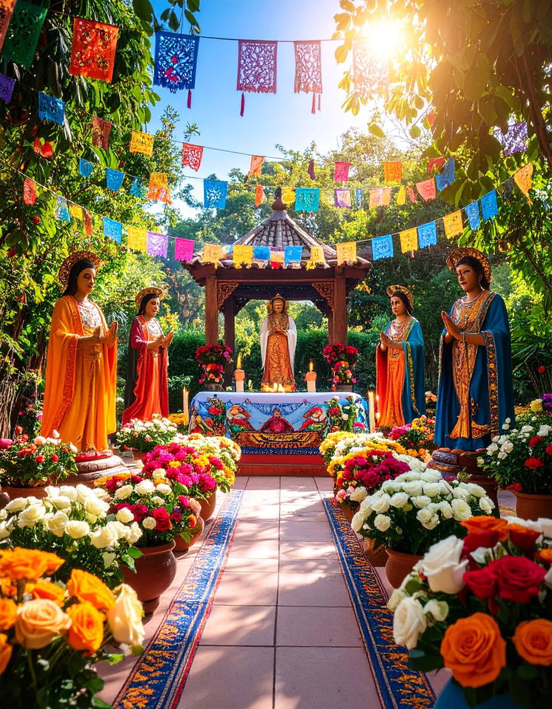Mexican Blessing Ceremony Garden - 25 Mexican Wedding Ideas