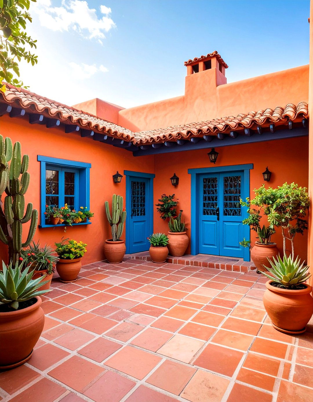 Mexican House with Terracotta Elements - 25 Mexican Style House Design Ideas