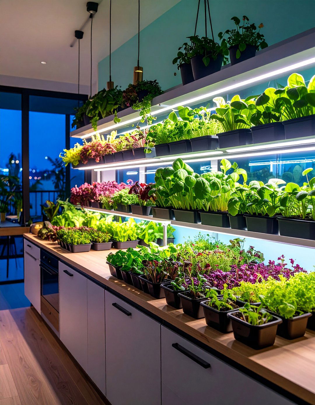 Micro Container Kitchen Garden with Succession Planting - 25 Urban Garden Ideas