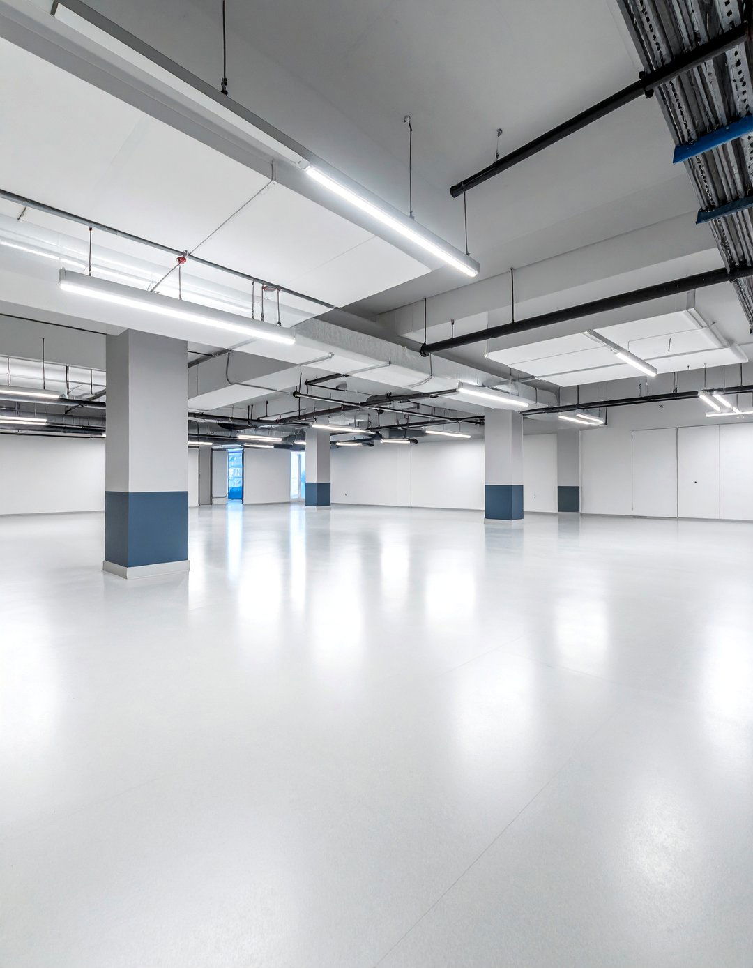 Micro Topping Concrete Basement Floor with Smooth Finish - 25 Concrete Basement Floor Ideas