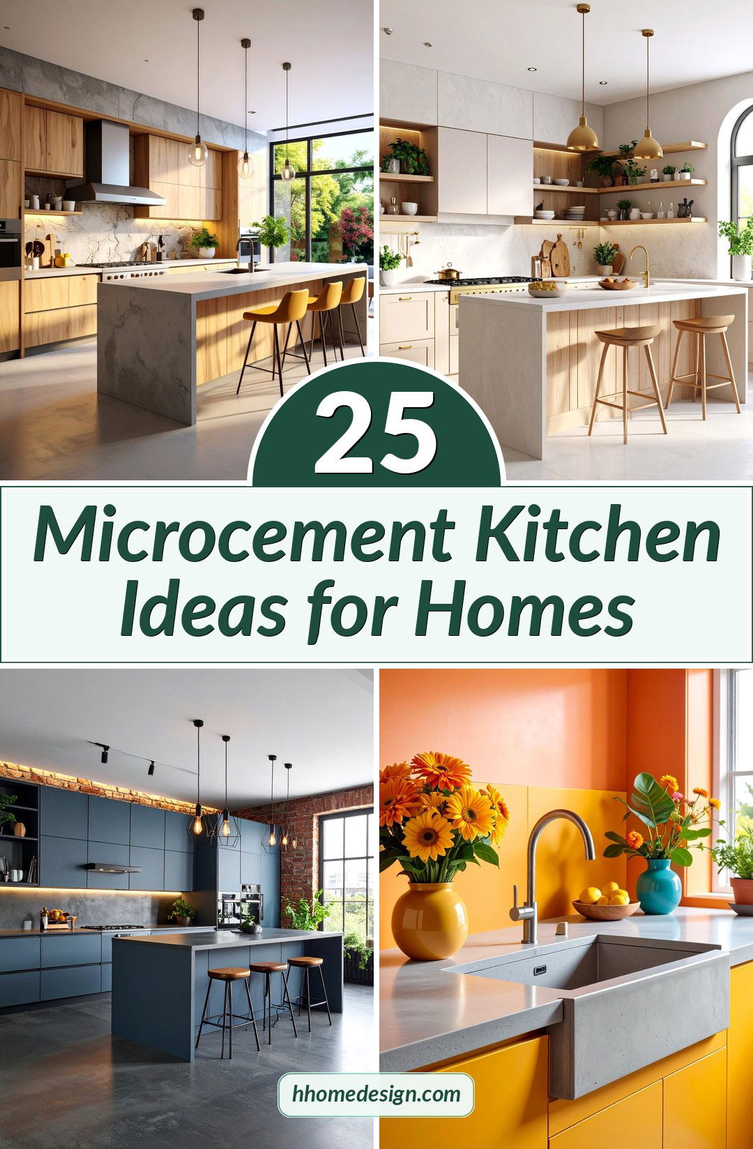 25 Microcement Kitchen Ideas for Homes