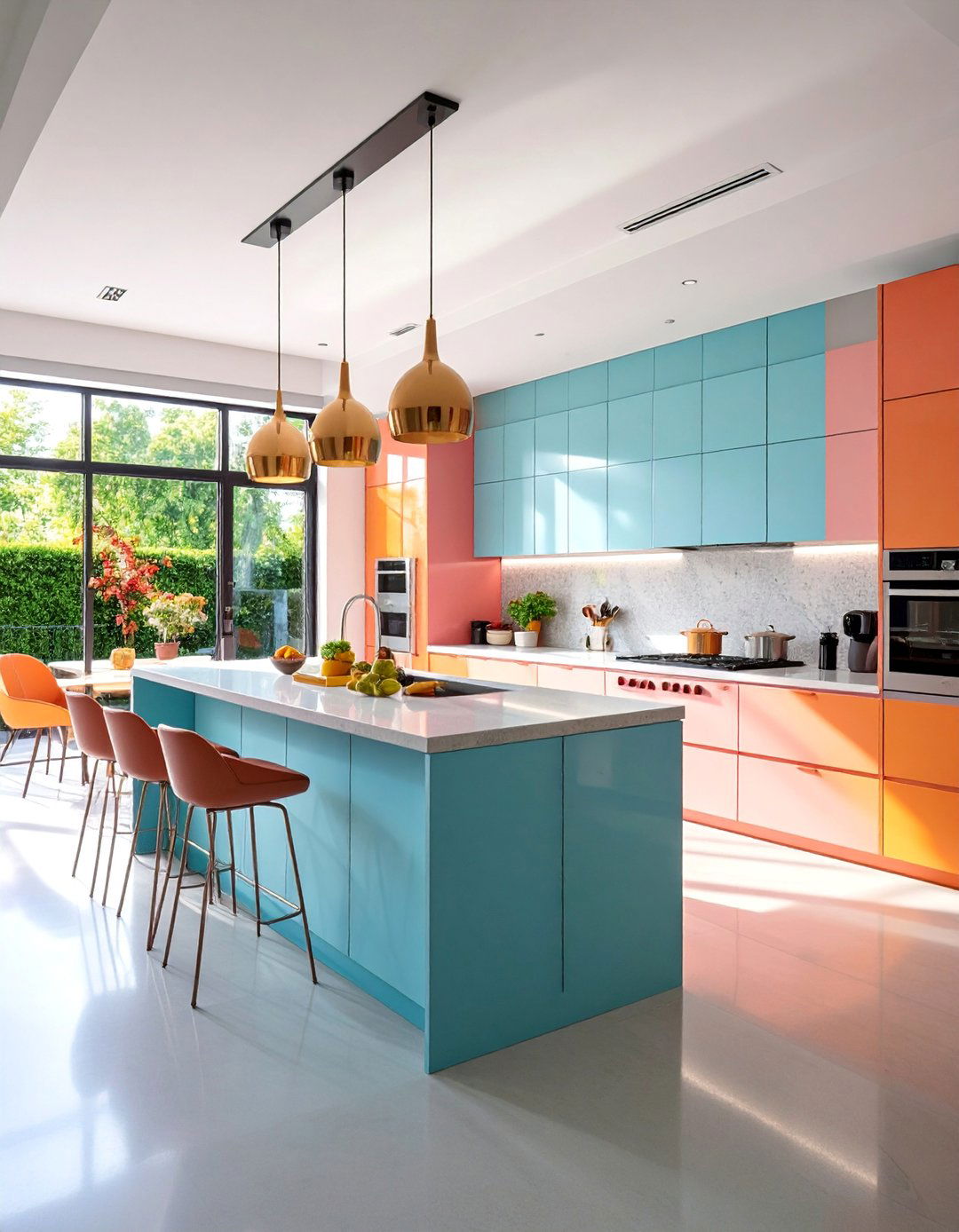 Microcement Kitchen with Floor to Ceiling Applications - 25 Microcement Kitchen Ideas