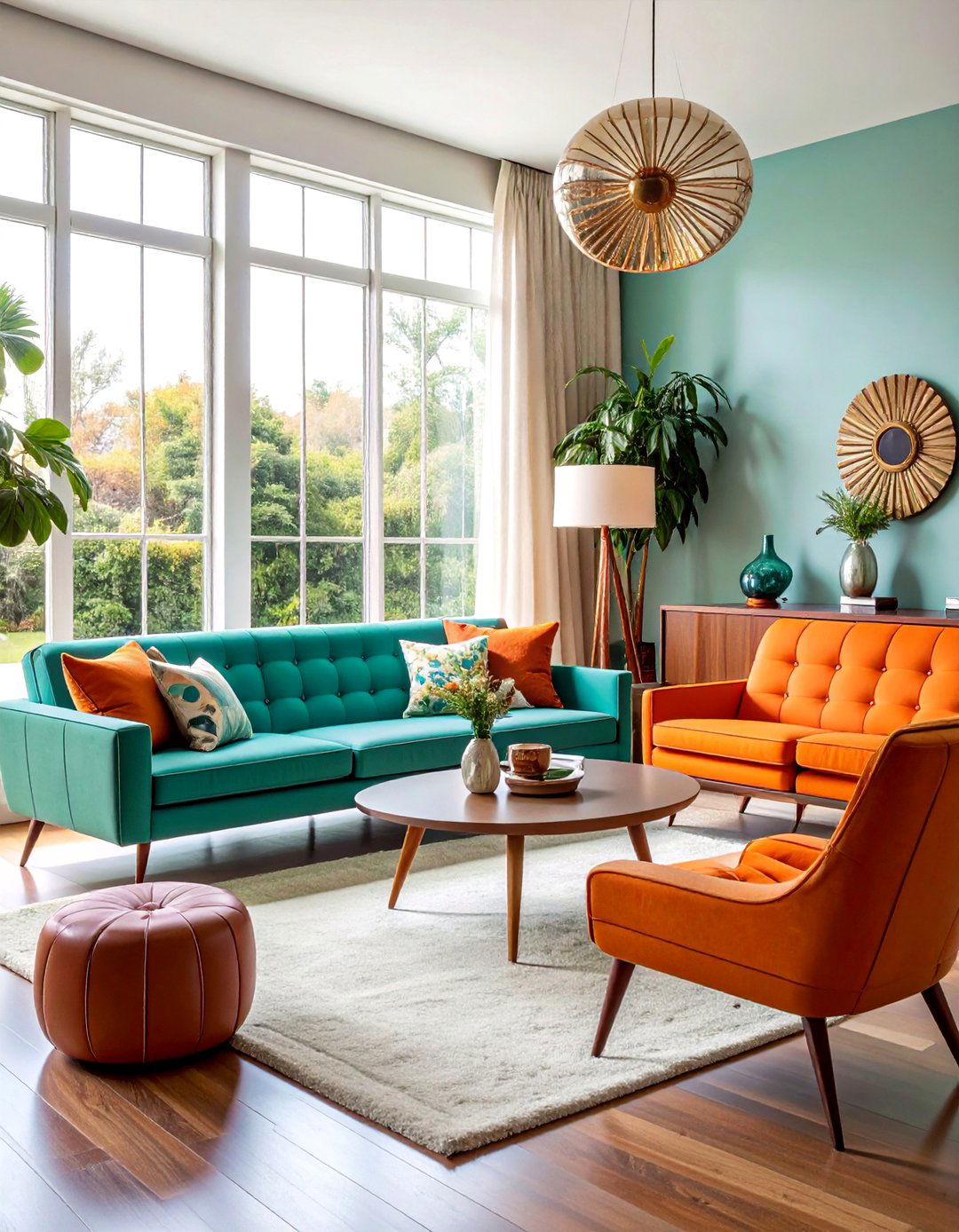 Mid Century Modern Bay Window Lounge - 25 Bay Window Ideas