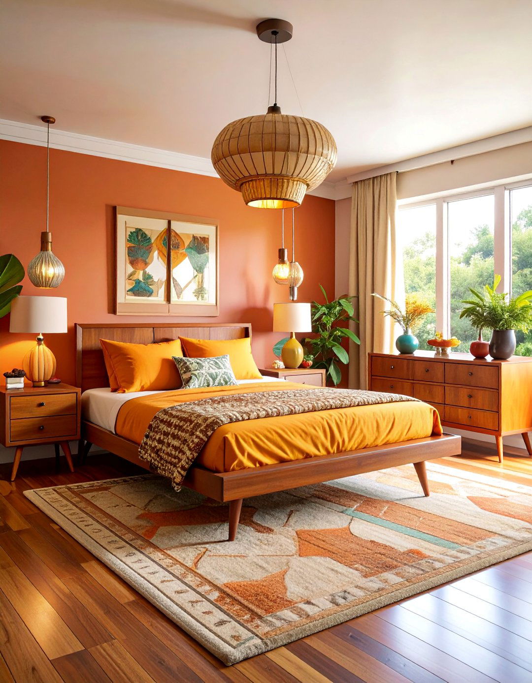Mid Century Modern Bedroom with Retro Sophistication - 25 Man Cave Bedroom Ideas
