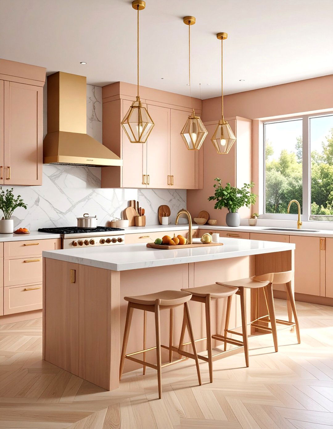 Mid Century Modern Beige Kitchen - 25 Kitchens With Beige Kitchen Cabinets