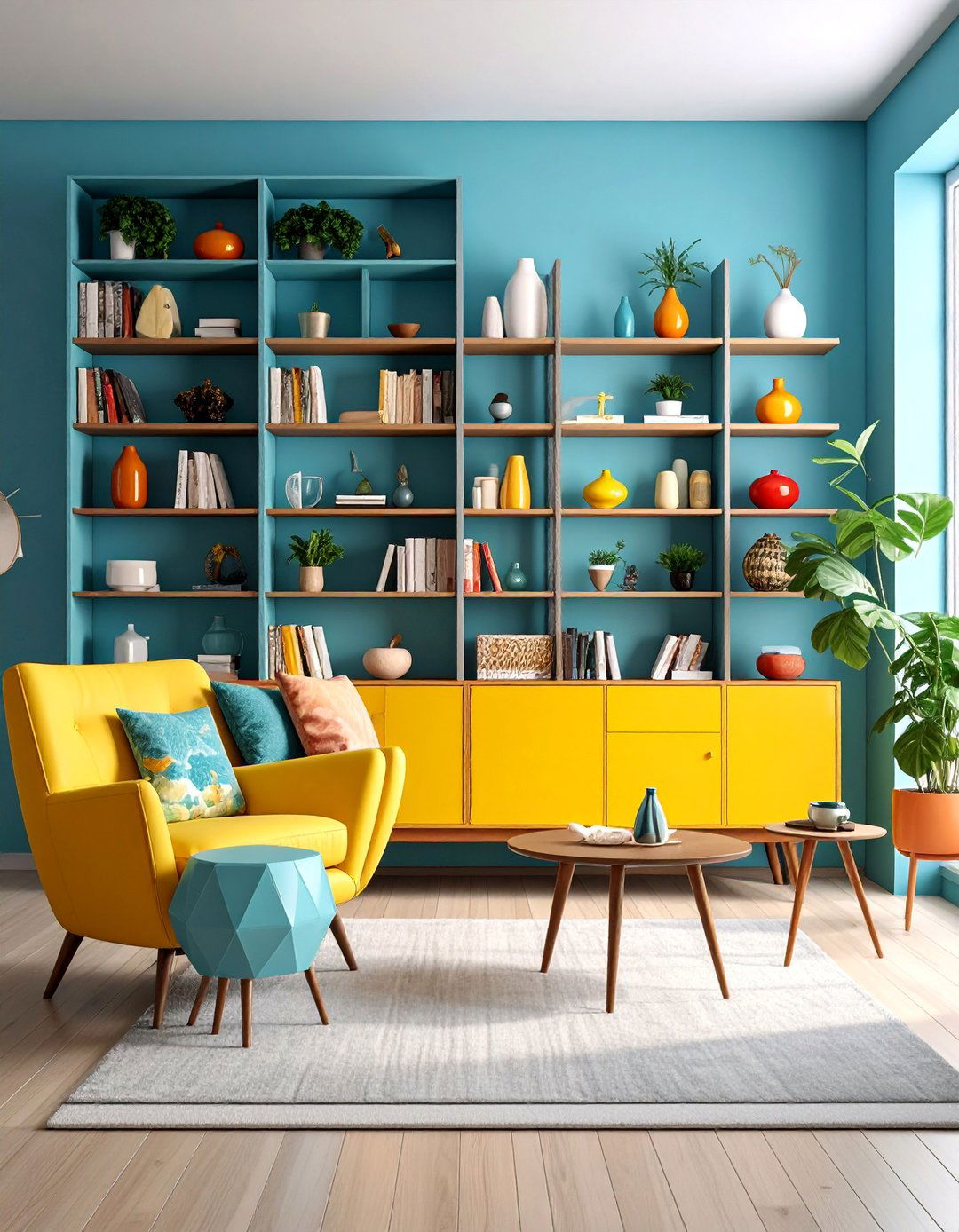 Mid Century Modern Bookshelf Aesthetic - 25 Bookshelf Decor Ideas