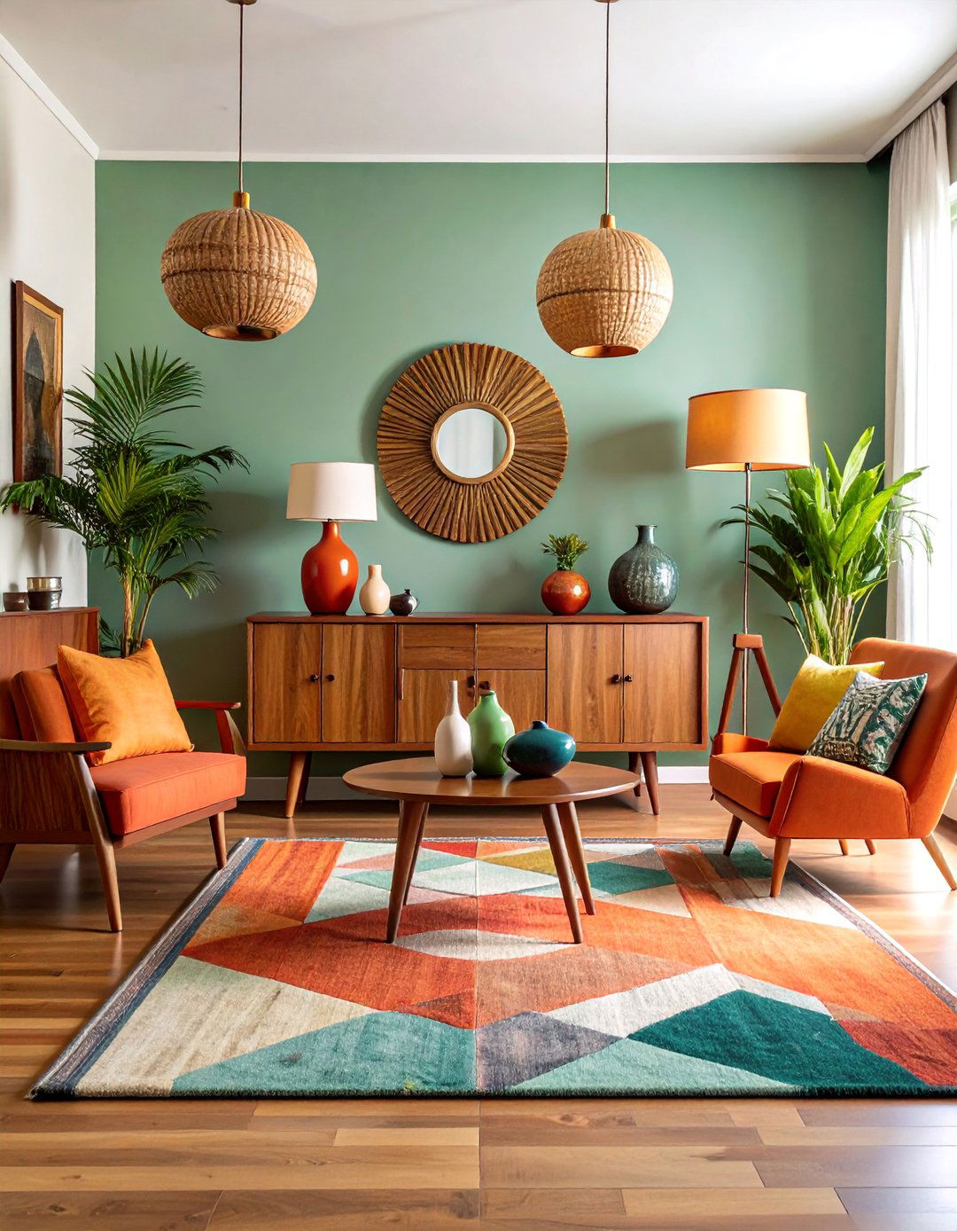Mid Century Modern Entryway Table with Retro Appeal - 25 entryway table decor ideas