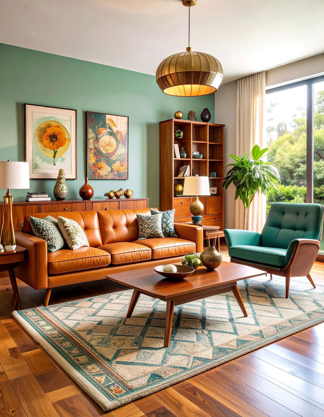 Mid Century Modern Gentlemans Den - 25 Men's Living Room Ideas