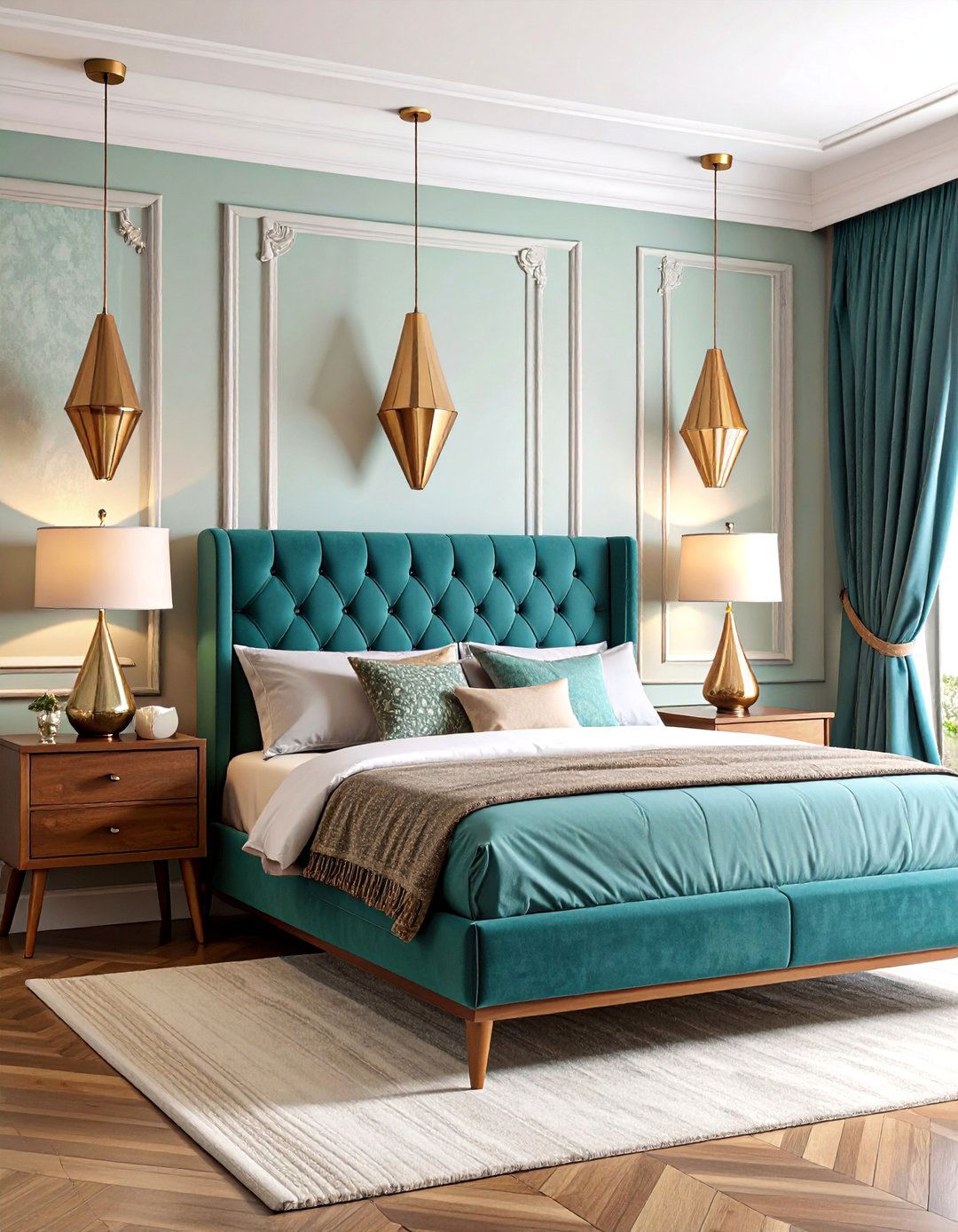 Mid Century Modern Geometric Sconces - 25 Bedroom Wall Sconce Ideas