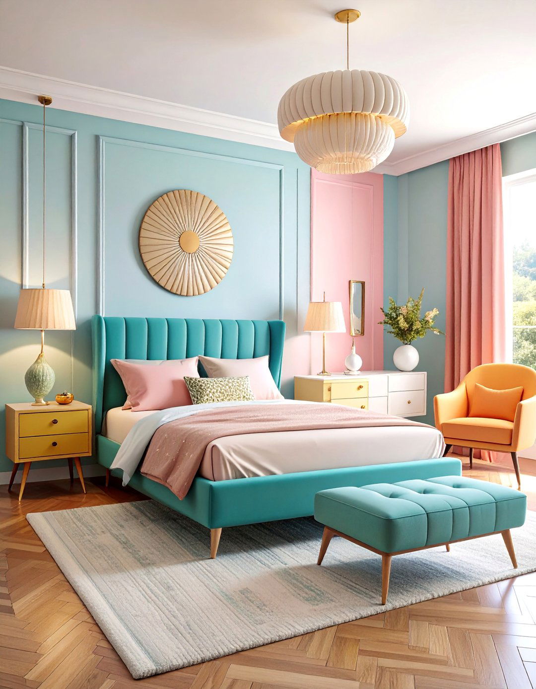 Mid Century Modern Guest Room with Iconic Furniture - 25 guest room ideas
