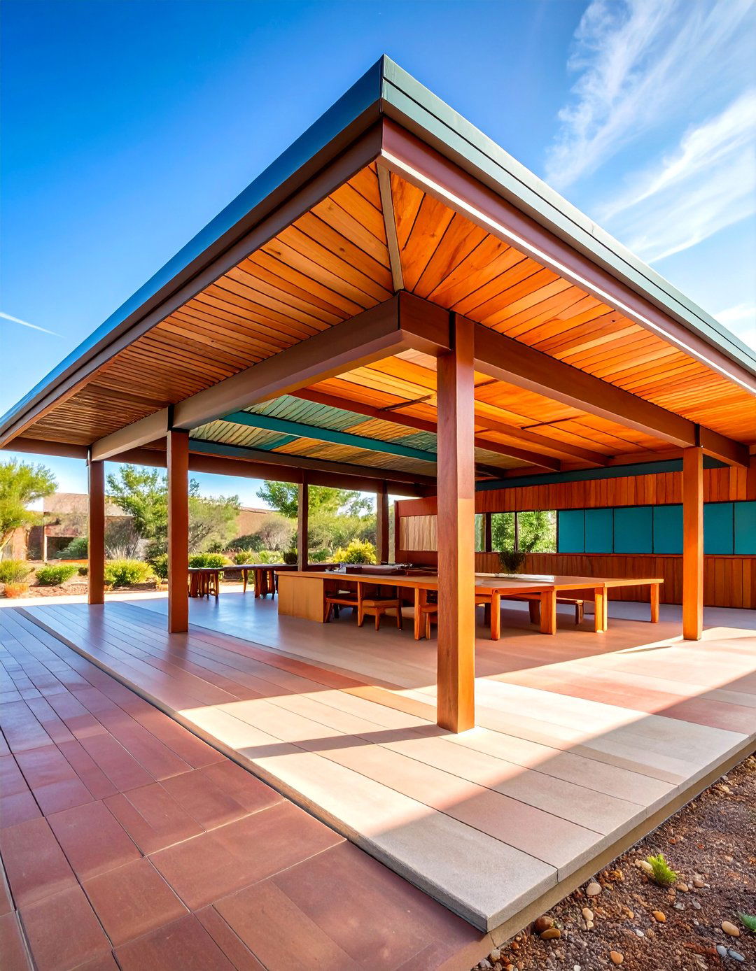 Mid Century Modern Laundry Pavilion - 25 Outdoor Laundry Area Design Ideas