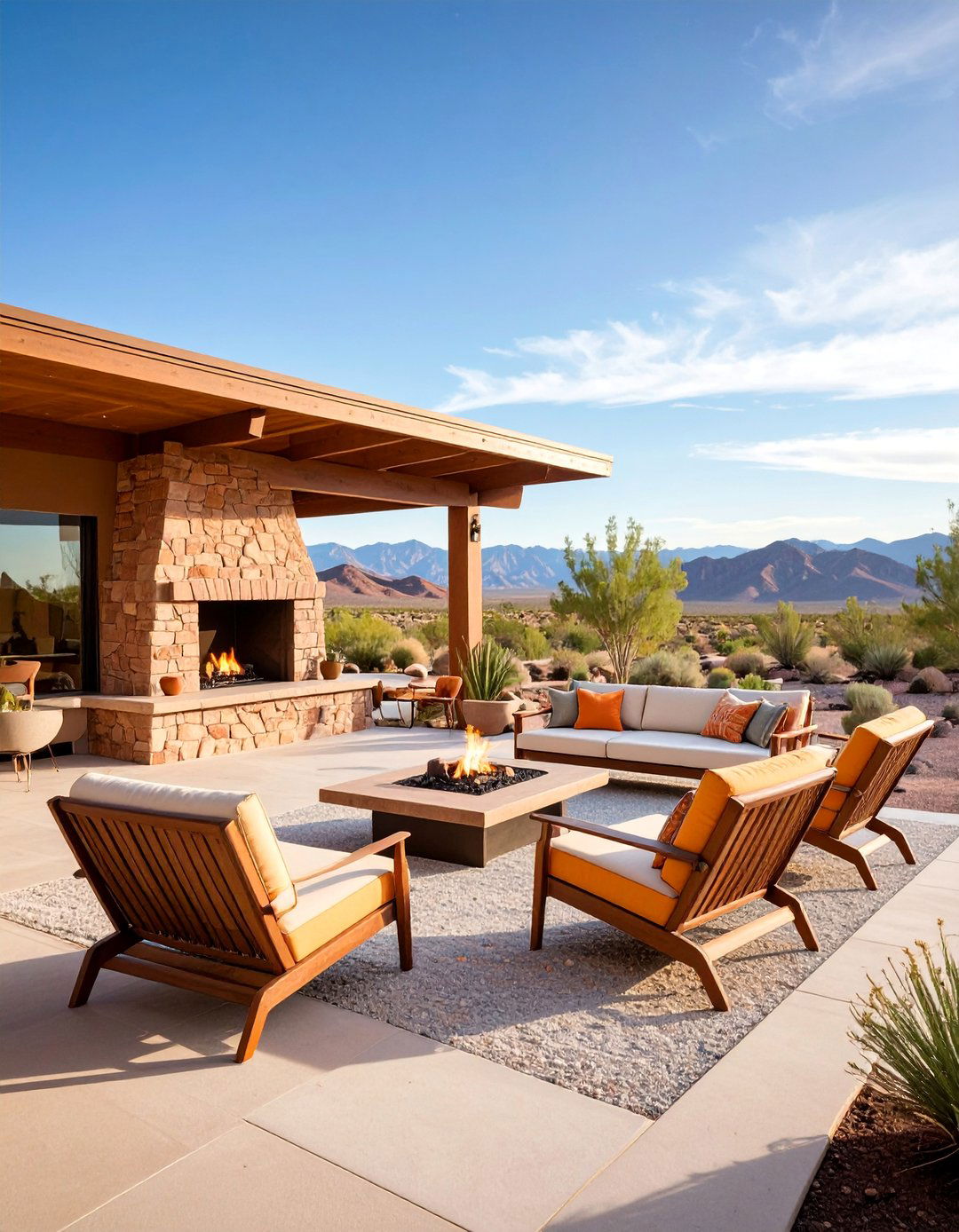 Mid Century Modern Low Pitch Gable Patio Roof - 25 Gable Patio Roof Design Ideas