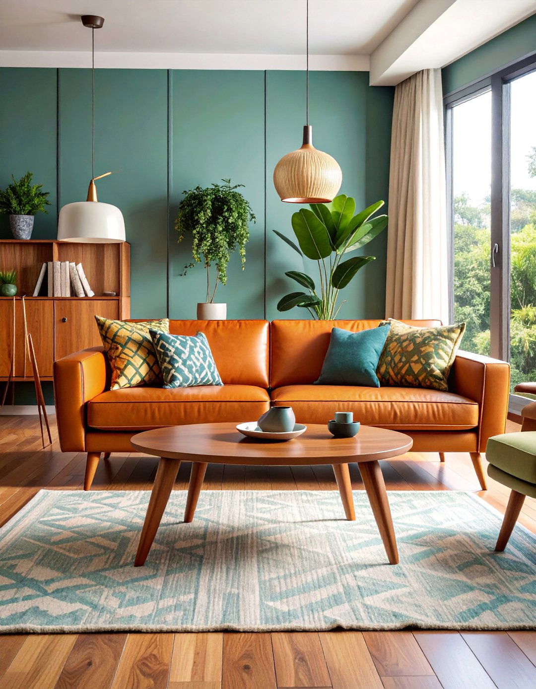 Mid Century Modern Mixed Materials - 25 Mismatched Sofas in Living Room Ideas