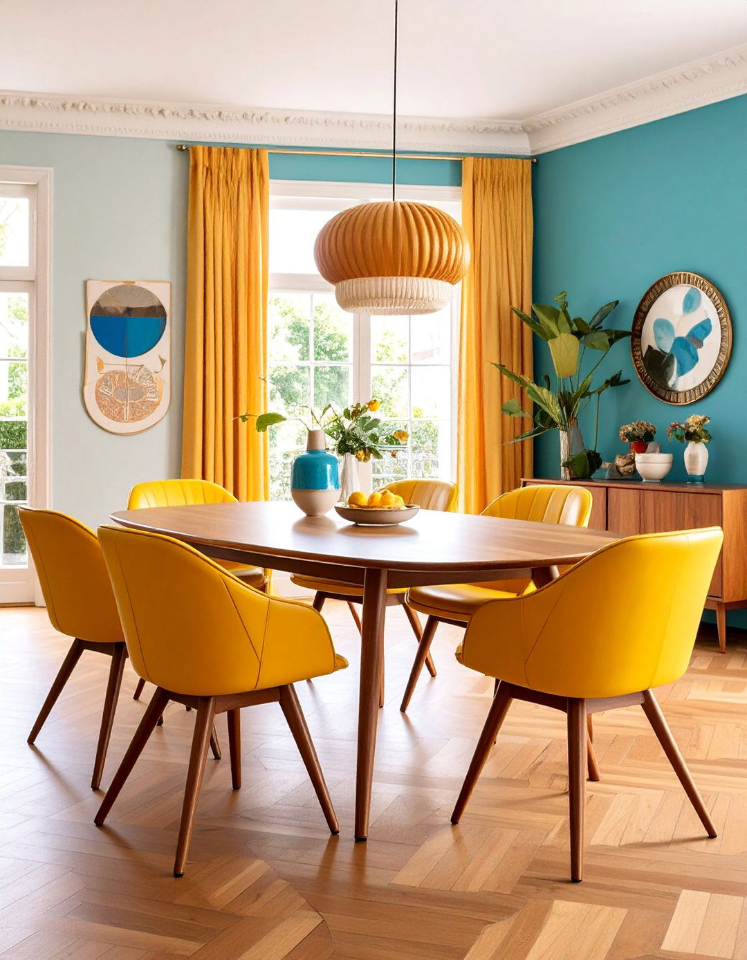 Mid Century Modern Parisian Dining Room - 25 Parisian Dining Room Ideas