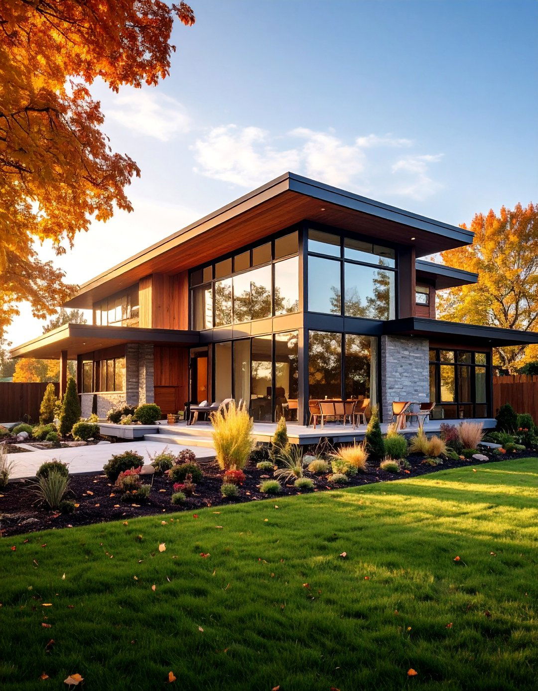 Mid Century Modern Ranch with Geometric Precision - 25 Modern Ranch House