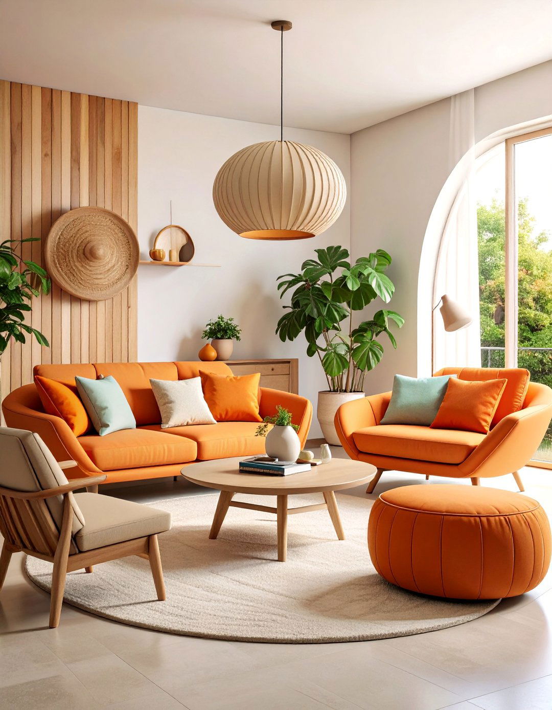 Mid Century Modern Sunken Living Room with Built In Seating - 25 Sunken Living Room Ideas