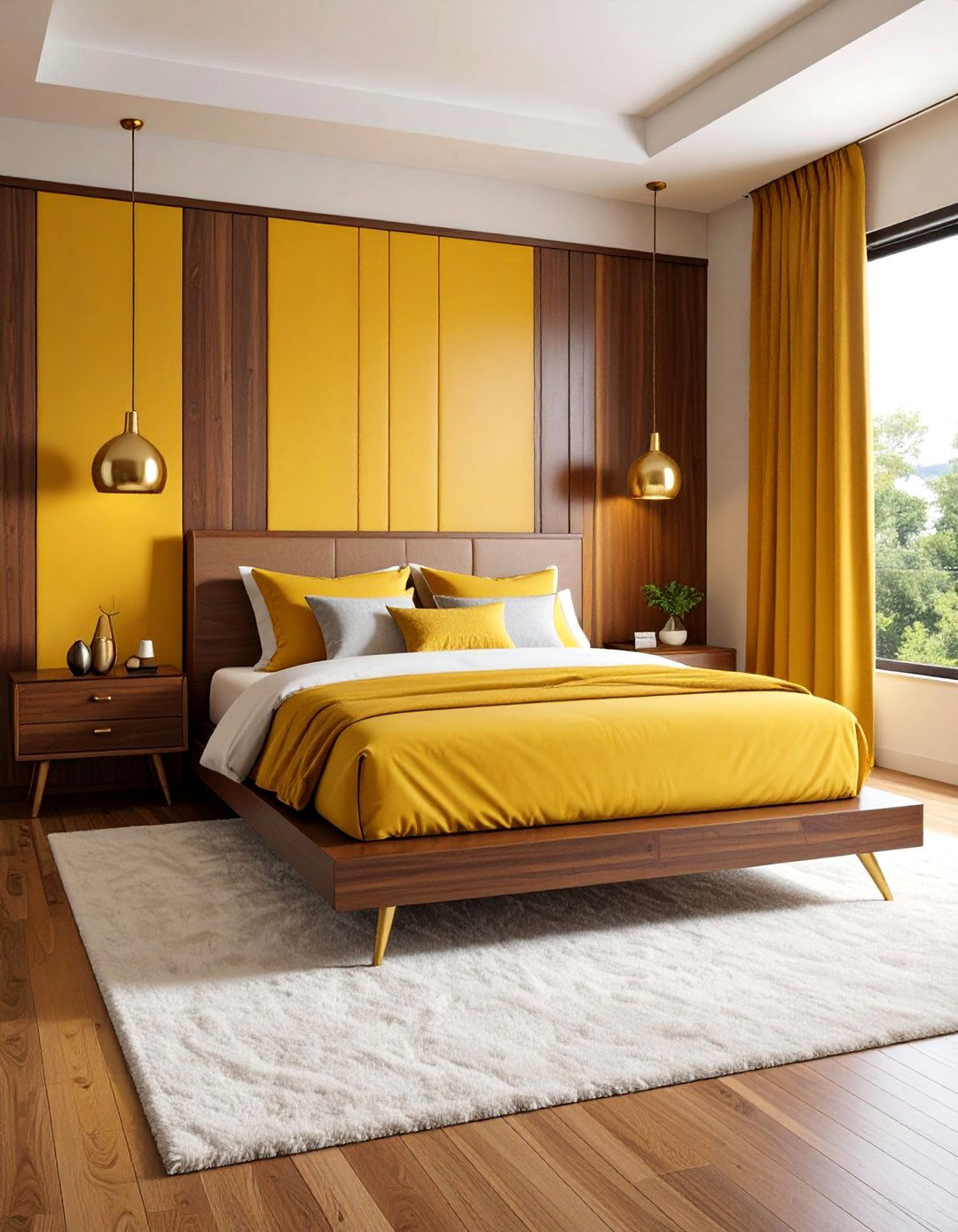 Mid Century Modern with Brass Revival - 25 Black and Gold Bedroom Ideas