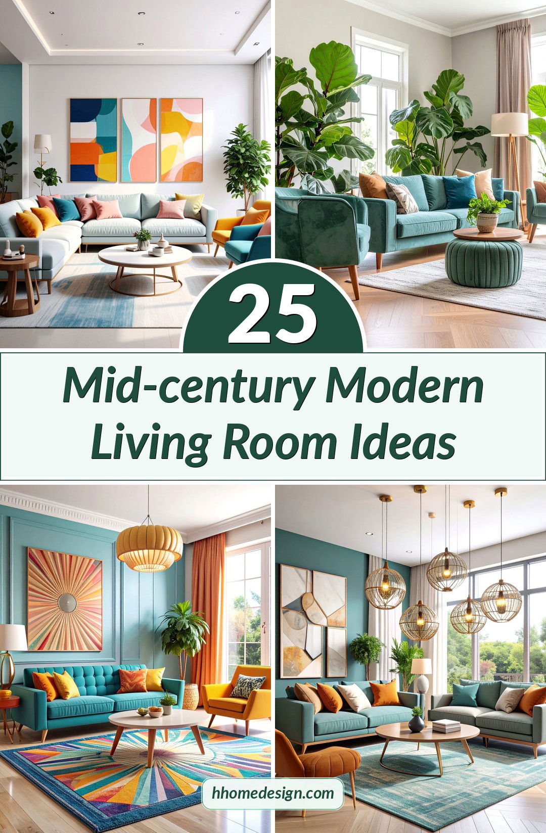 25 Mid-century Modern Living Room Ideas