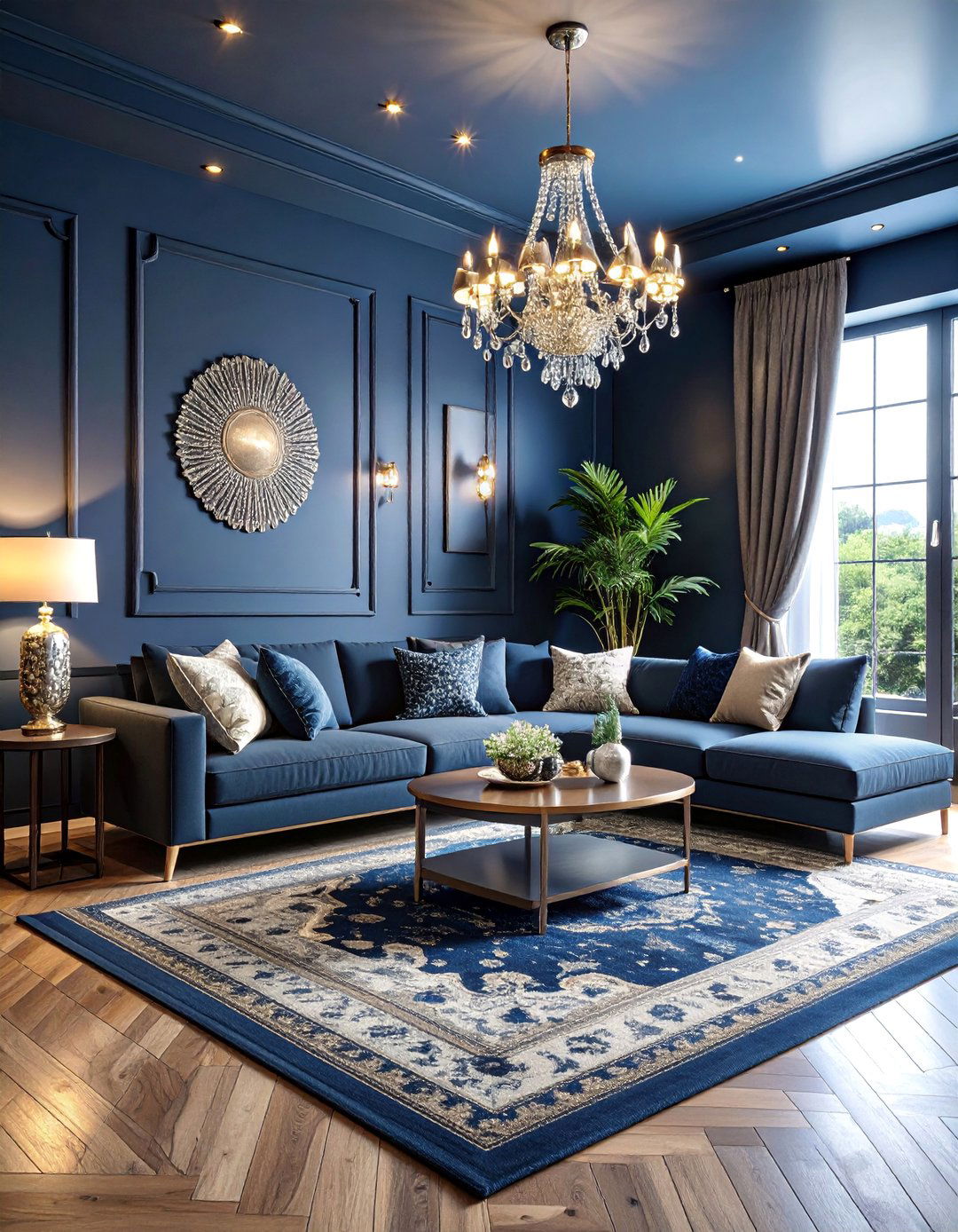 Midnight Bohemian Living Room with Dark Glamour - 25 Gypsy Bohemian Living Room Ideas
