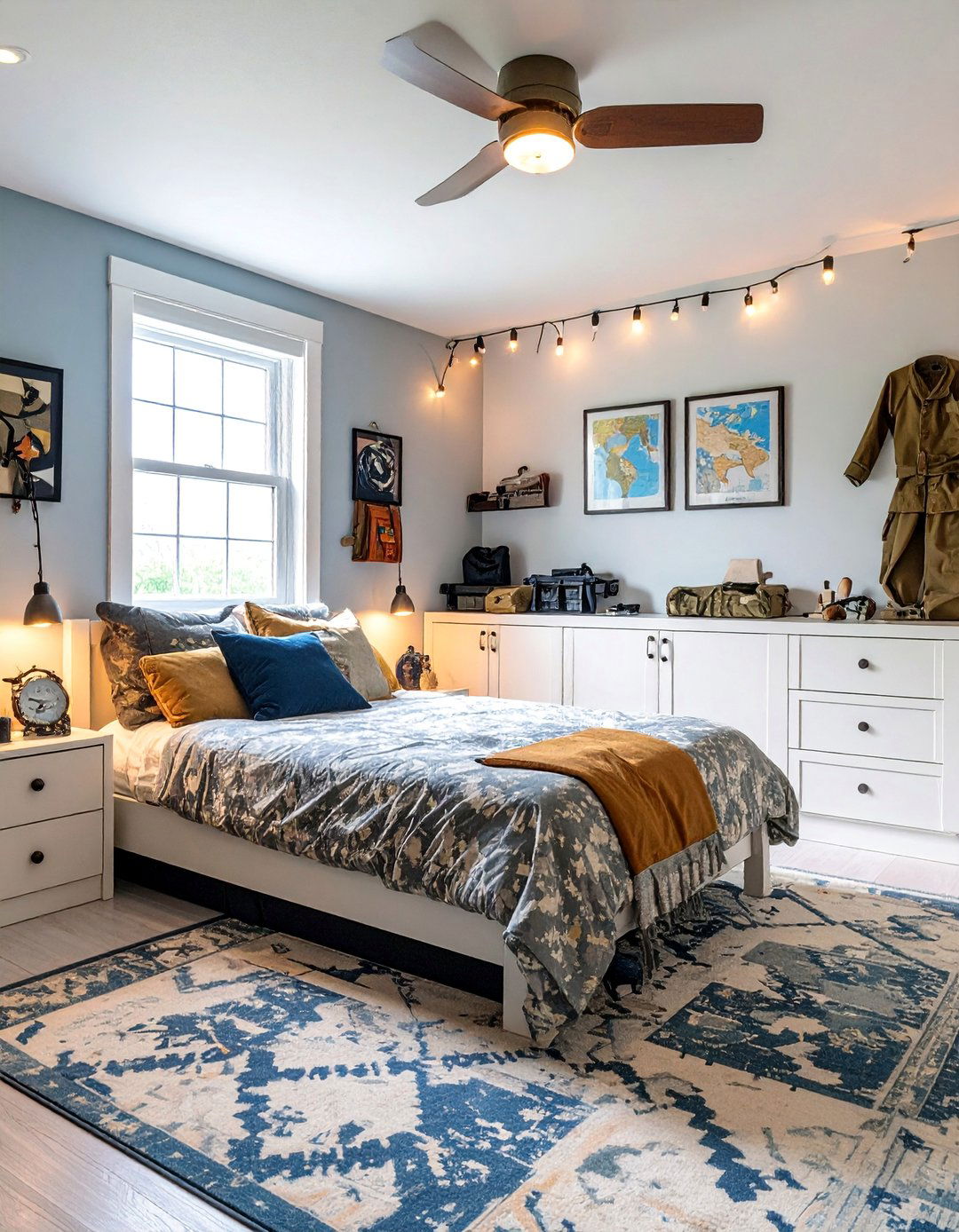Military Command Center with Tactical Elements - 25 Boys Room Ideas
