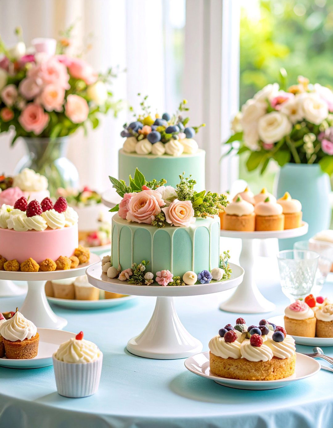 Mini Cake Centerpiece Collection - 25 non-floral wedding centerpiece ideas