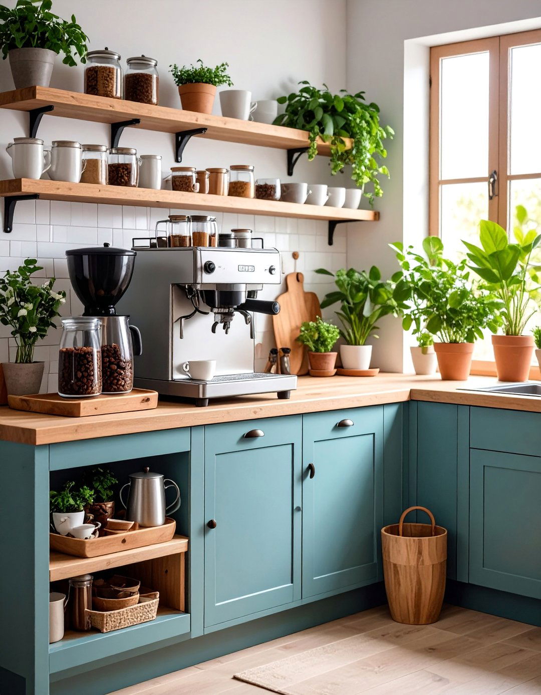 Mini Coffee Station Kitchen Corner - 25 Small Kitchen Ideas on a Budget