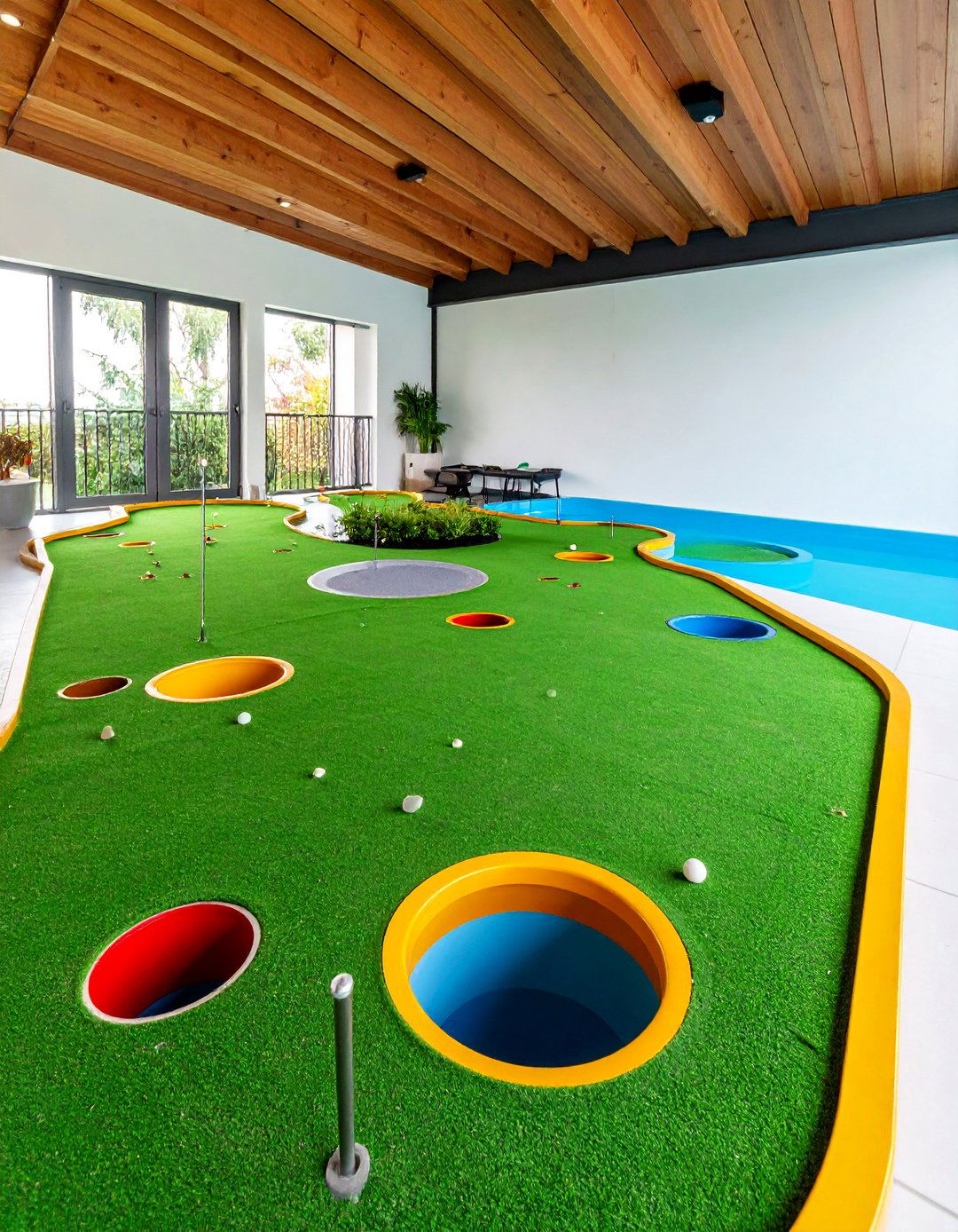 Mini Golf Putting Green - 25 Under Deck Landscaping Ideas