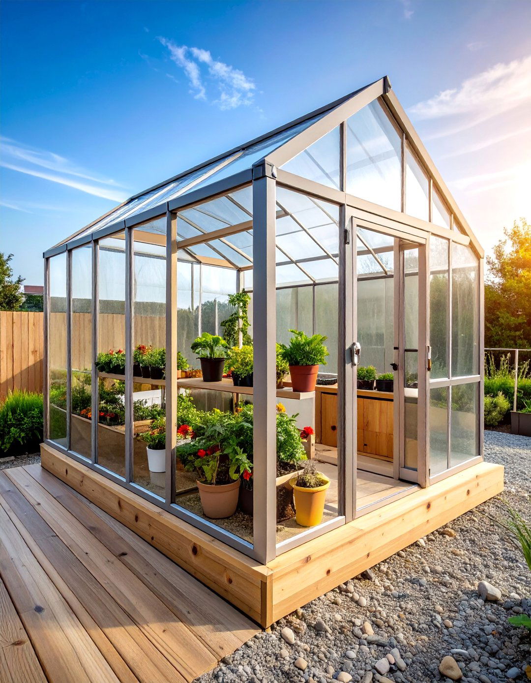 Mini Greenhouse Growing Station with Year Round Gardening - 25 Backyard Ideas for Kids