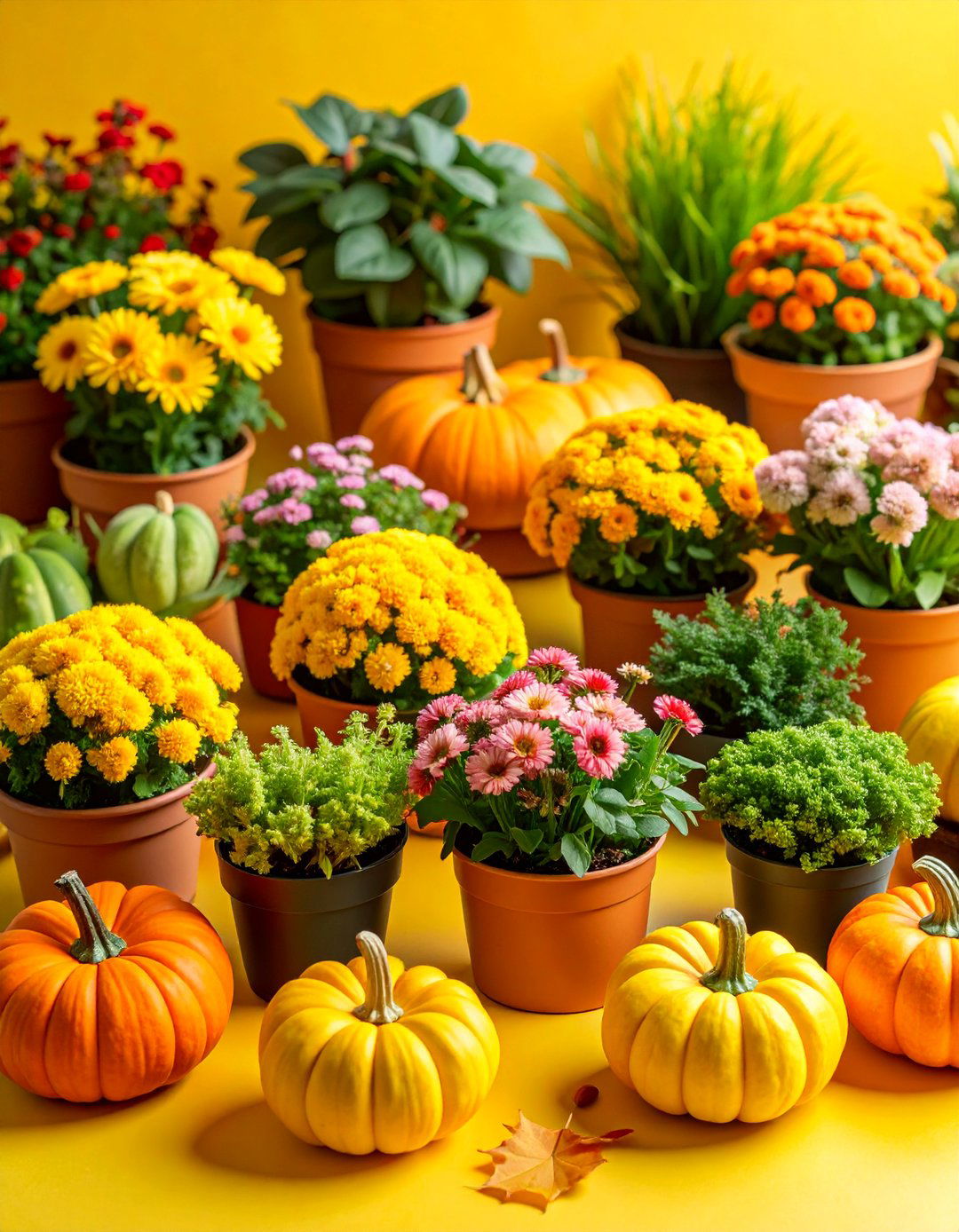 Miniature Fall Garden in Small Scale Containers - 25 Fall Planter Ideas