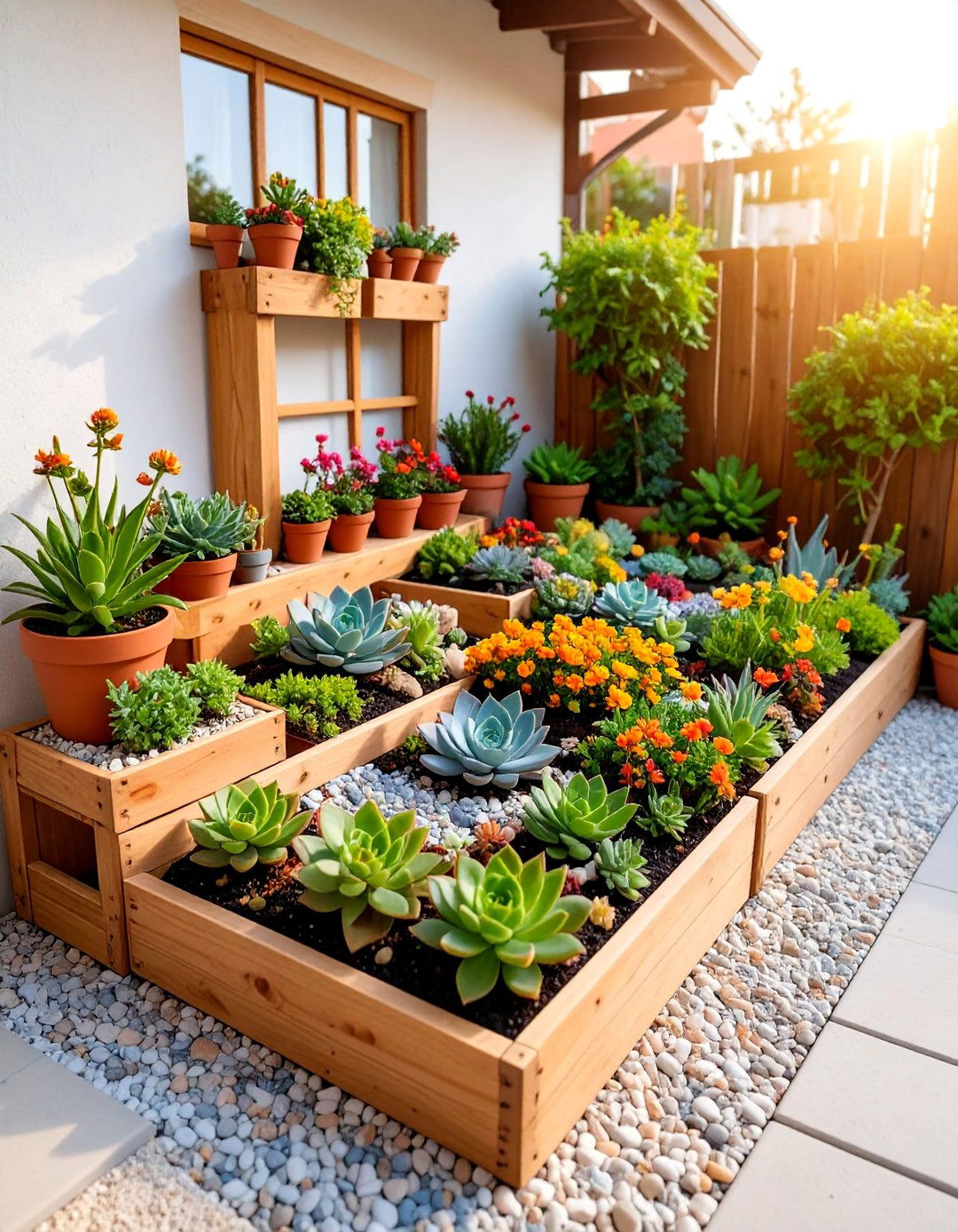 Miniature Succulent Pocket Garden - 25 Vertical Pallet Garden Ideas