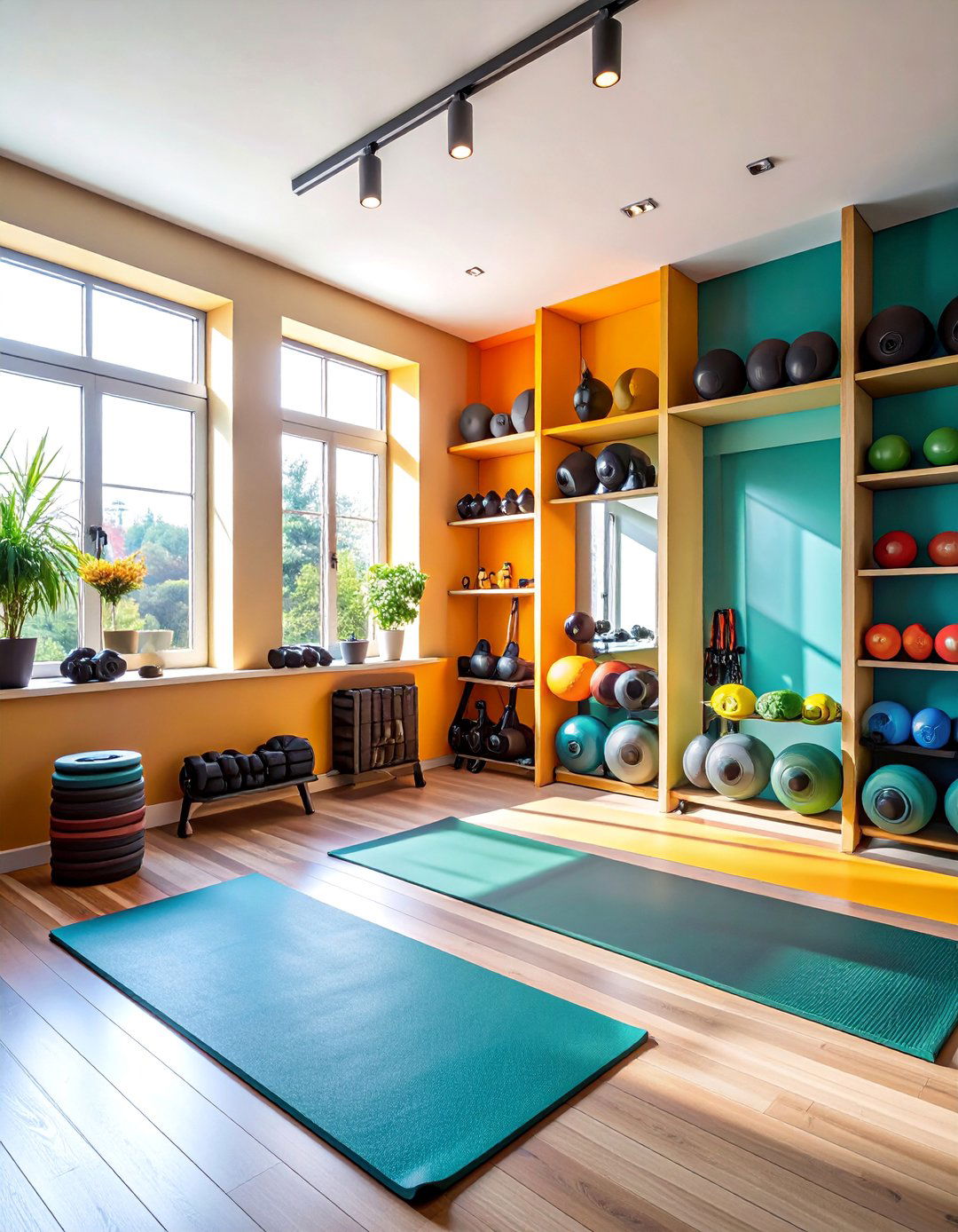 Minimalist Apartment Corner Gym - 25 Home Gym Ideas
