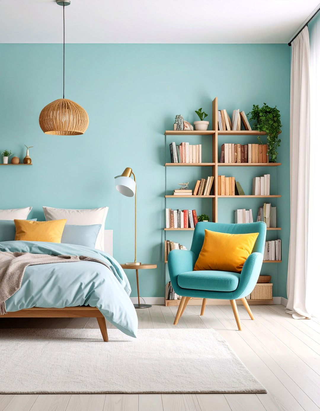 Minimalist Bedroom with Reading Nook - 25 Minimalist Interior Design Ideas