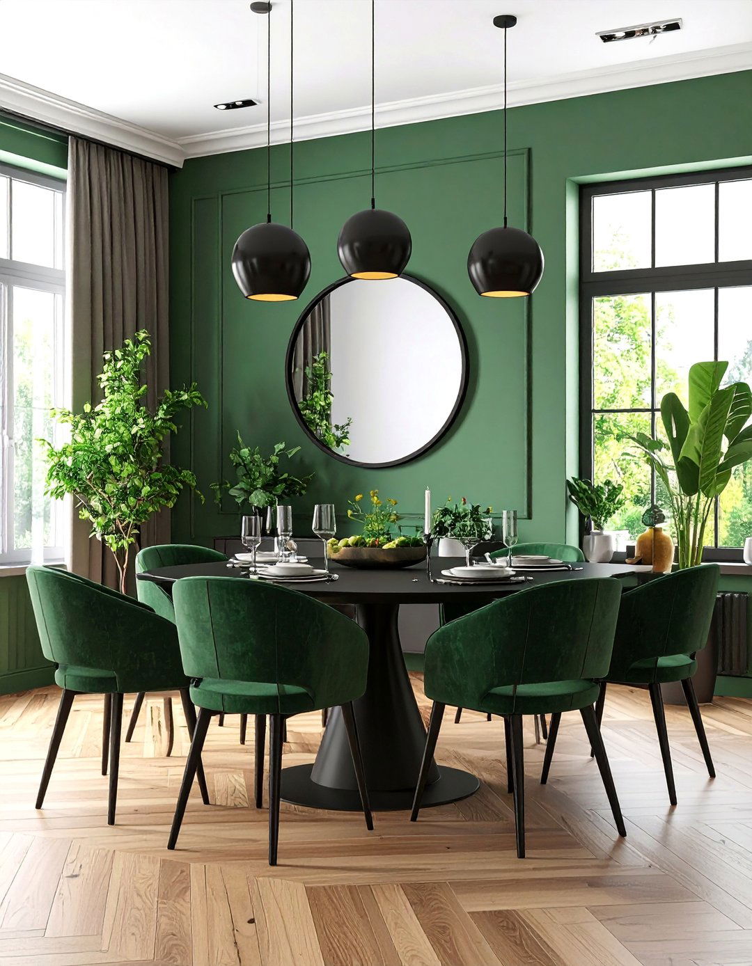 Minimalist Black Frame Mirror for Modern Spaces - 25 Dining Room Mirror Ideas