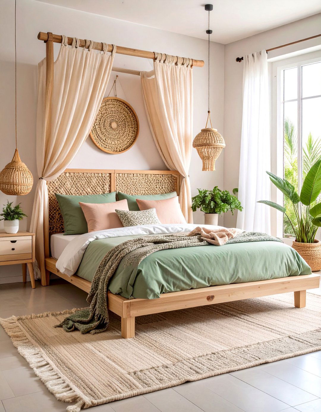 Minimalist Boho Bedroom with Soft Pastels - 25 Boho-scandinavian Design and Decor Ideas
