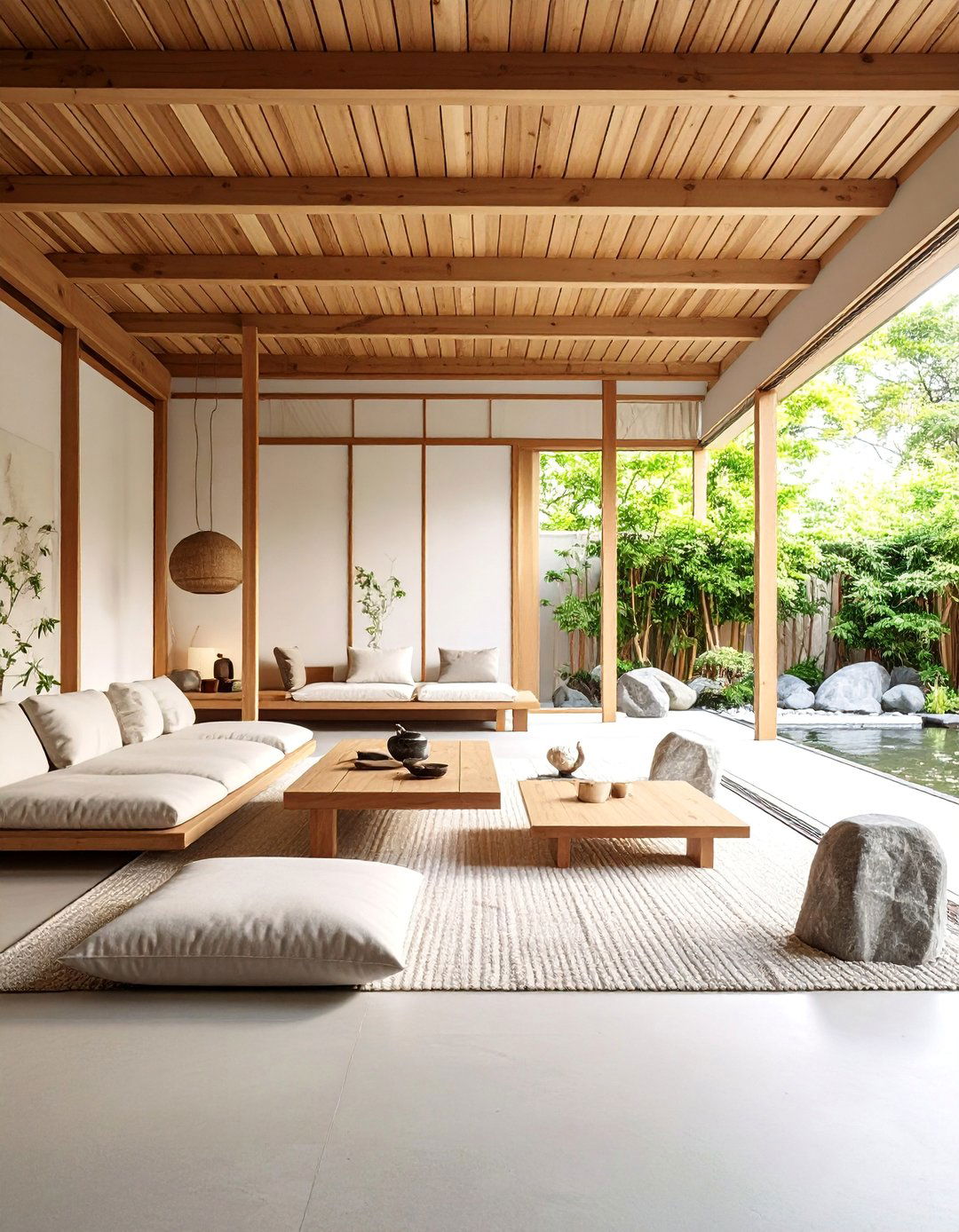 Minimalist California Room with Zen Garden Elements - 25 California Room Design Ideas