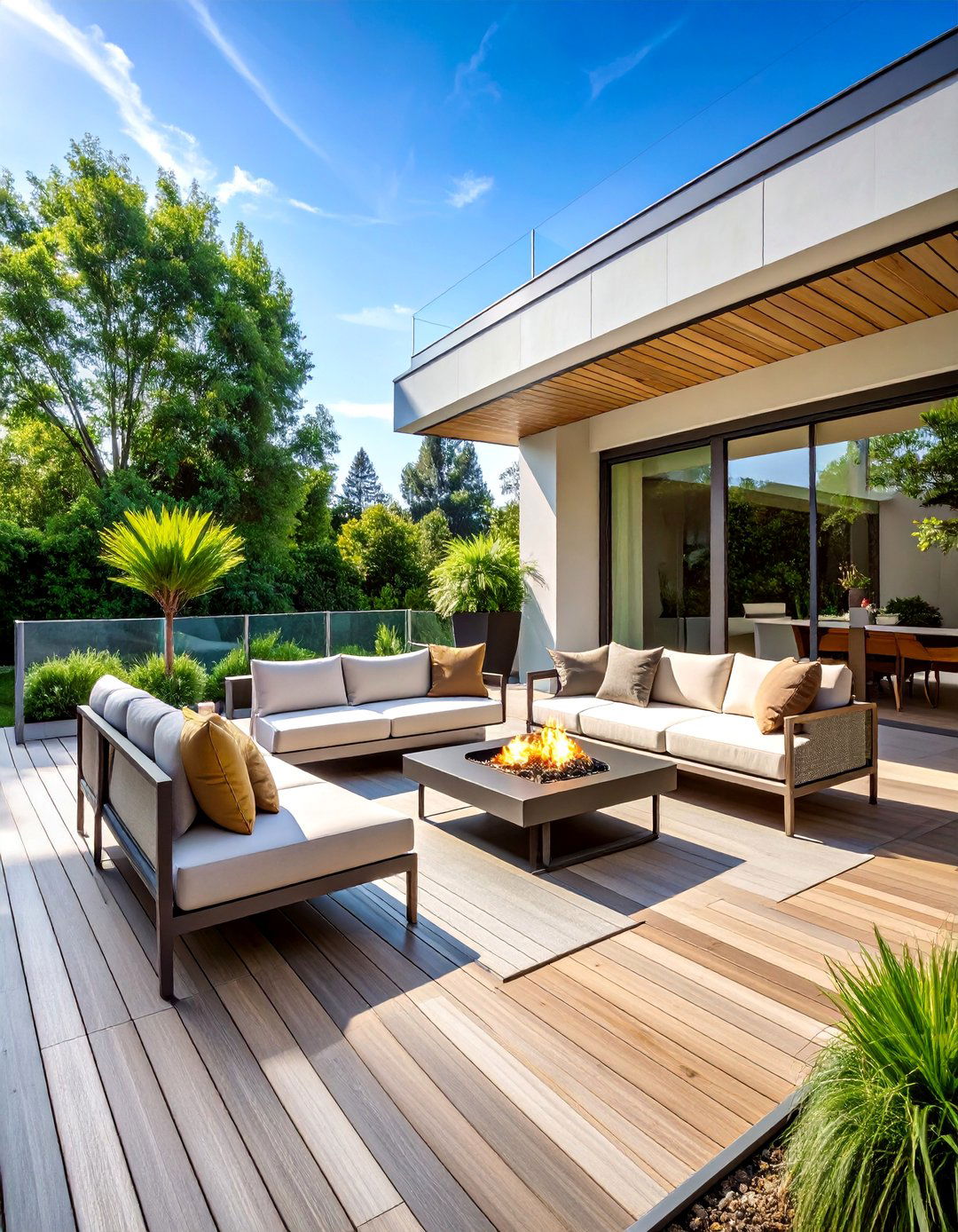 Minimalist Contemporary Deck with Clean Lines - 25 Deck Decorating Ideas