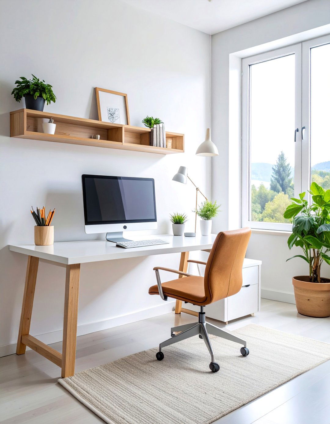 Minimalist Desk Organization with Hidden Storage - 25 Desk Organization Ideas