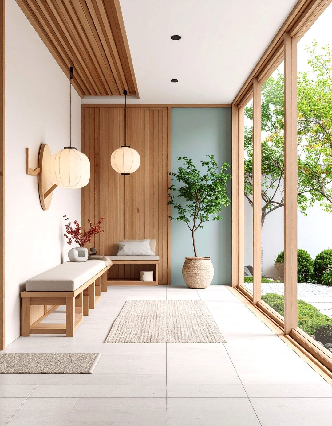 Minimalist Entryway with Genkan Design - 25 Japanese Interior Design Ideas