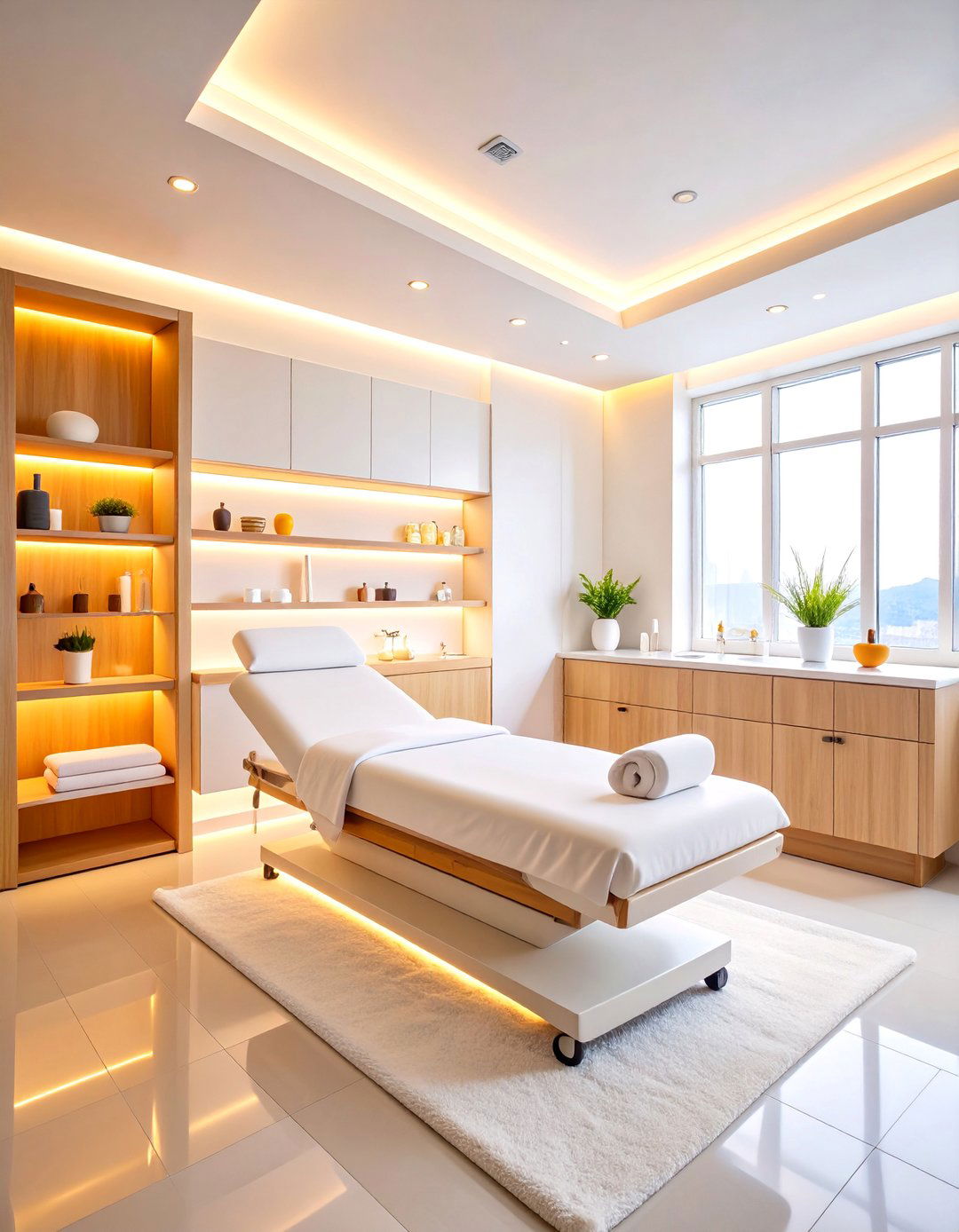 Minimalist Esthetician Room with Clean Lines - 25 Esthetician Room Ideas