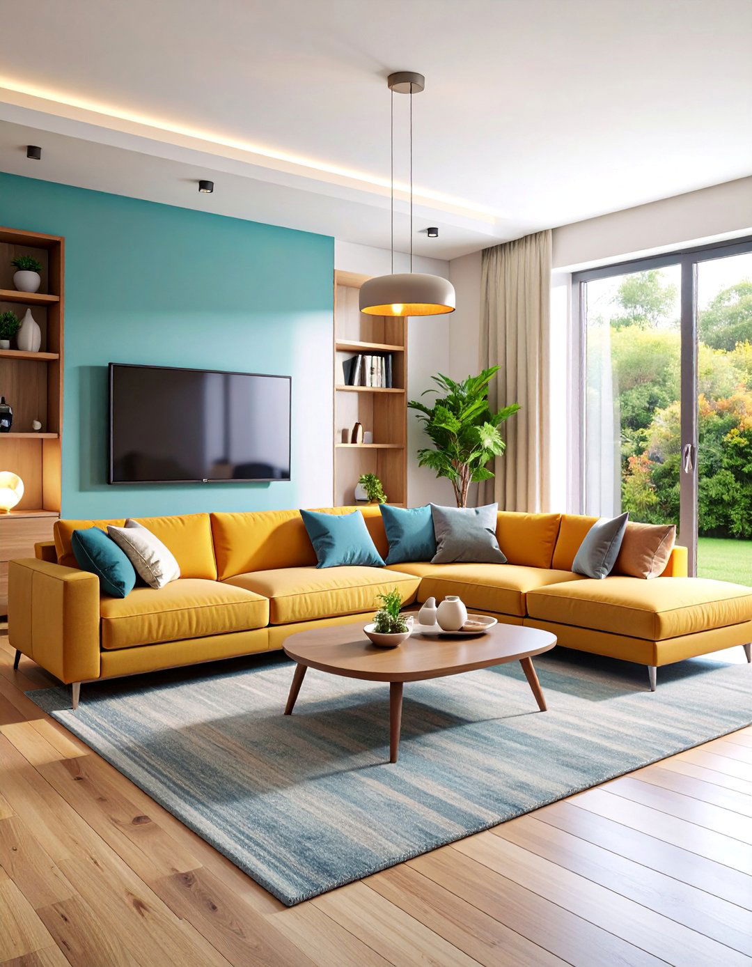 Minimalist Family Room with Low Profile Seating - 25 Minimalist Decorating Ideas