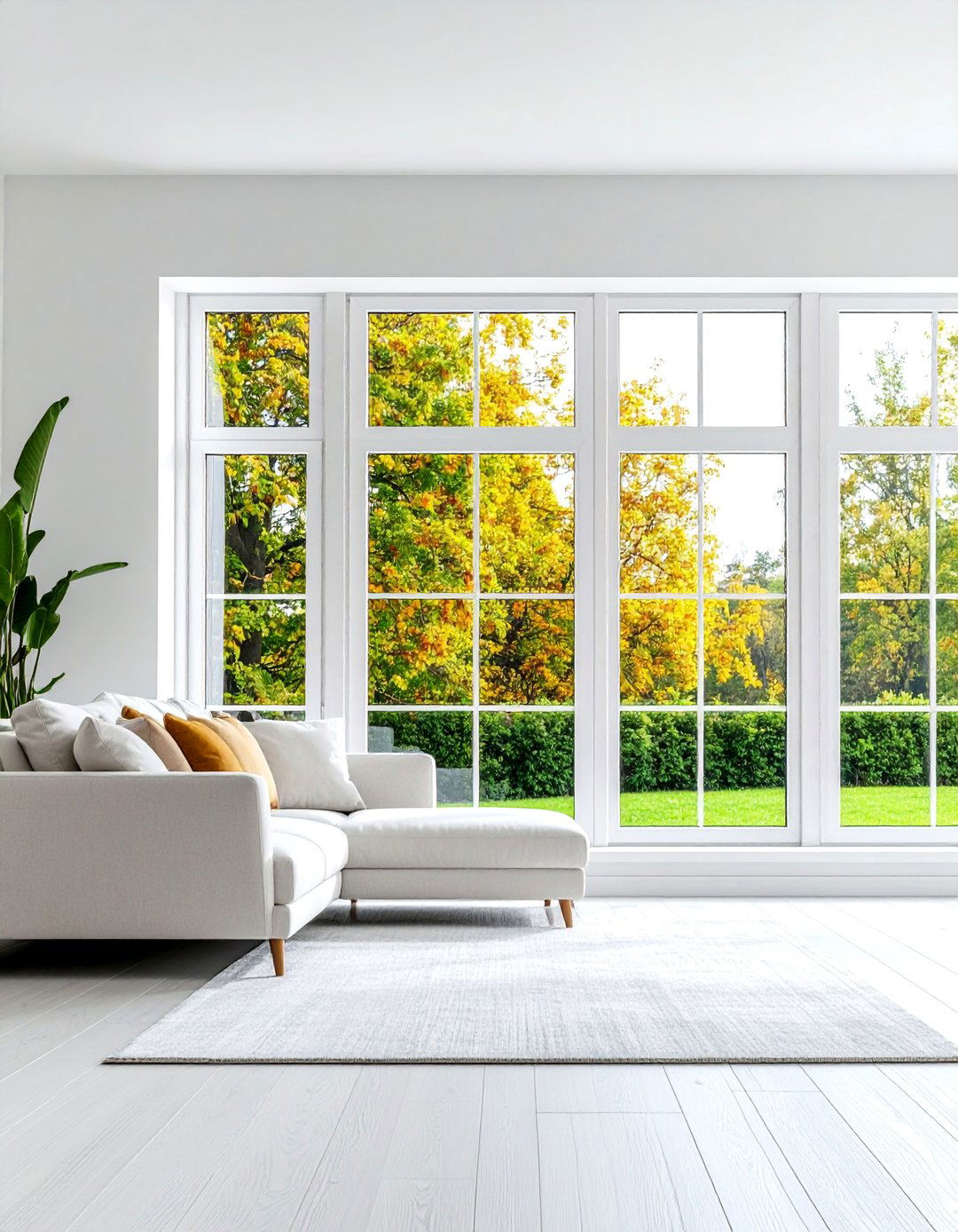 Minimalist Flat Trim Design - 25 Modern Window Trim Ideas