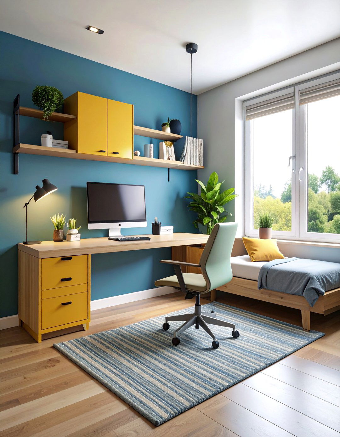 Minimalist Home Office Corner - 25 Bedroom Corner Ideas
