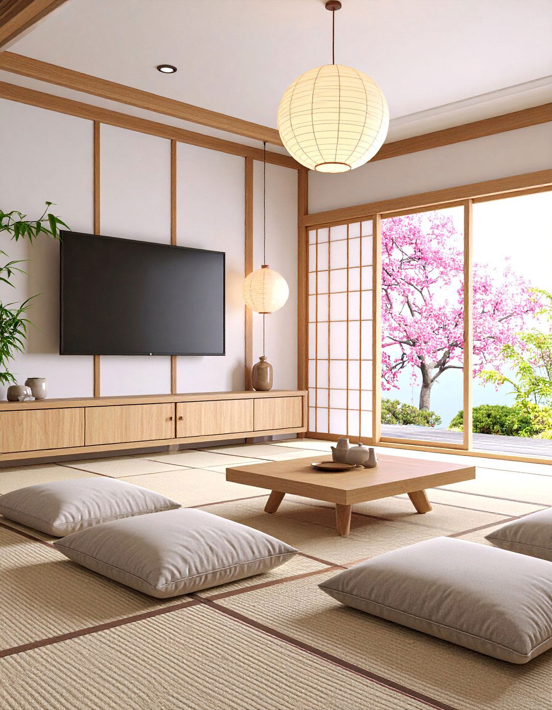 Minimalist Japanese Media Tea Room - 25 Small Media Room Ideas