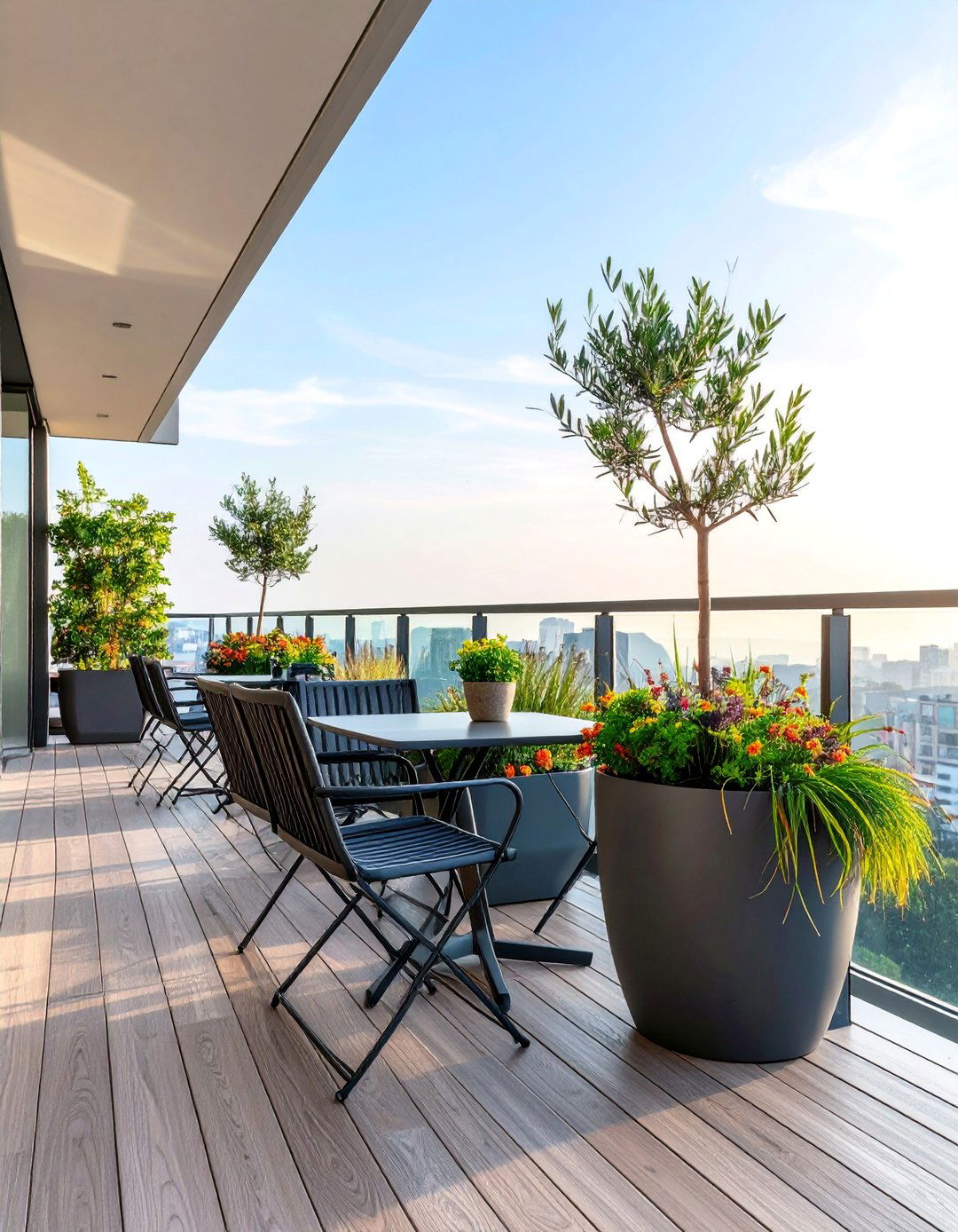 Minimalist Juliet Balcony with Sleek Glass Railings - 25 French Balcony Ideas