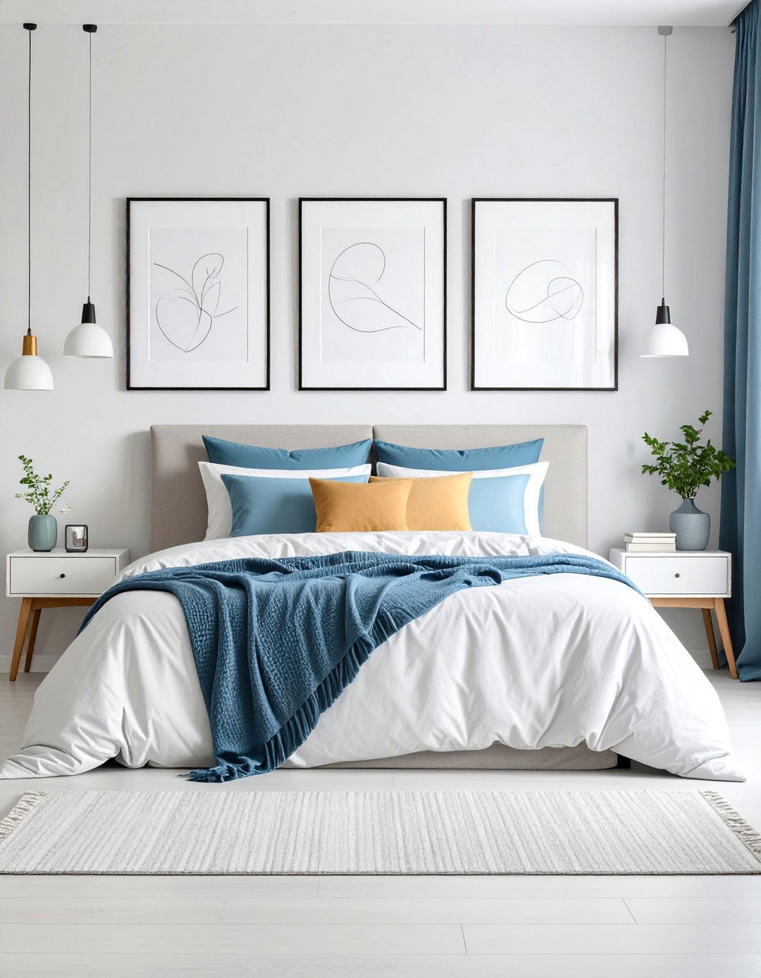 Minimalist Line Art Gallery - 25 Blank Wall Ideas