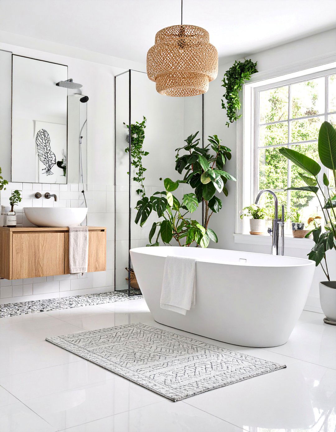 Minimalist Line Art with Simple Botanical Sketches - 25 Bathroom Art Ideas