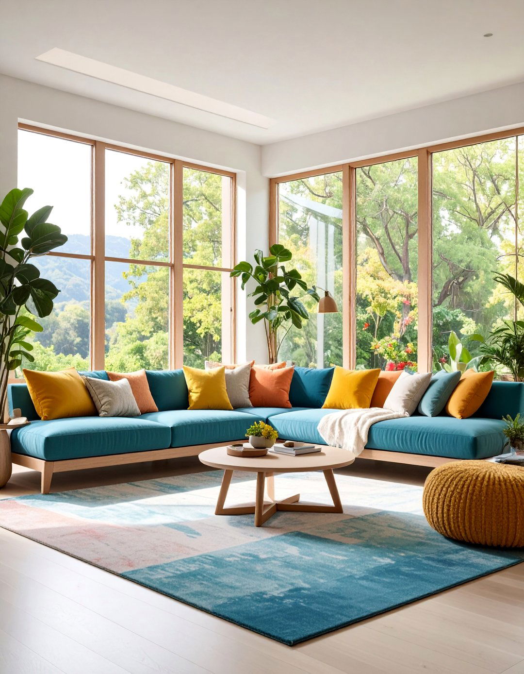 Minimalist Living Room with Built in Seating - 25 Minimalist Living Room Ideas