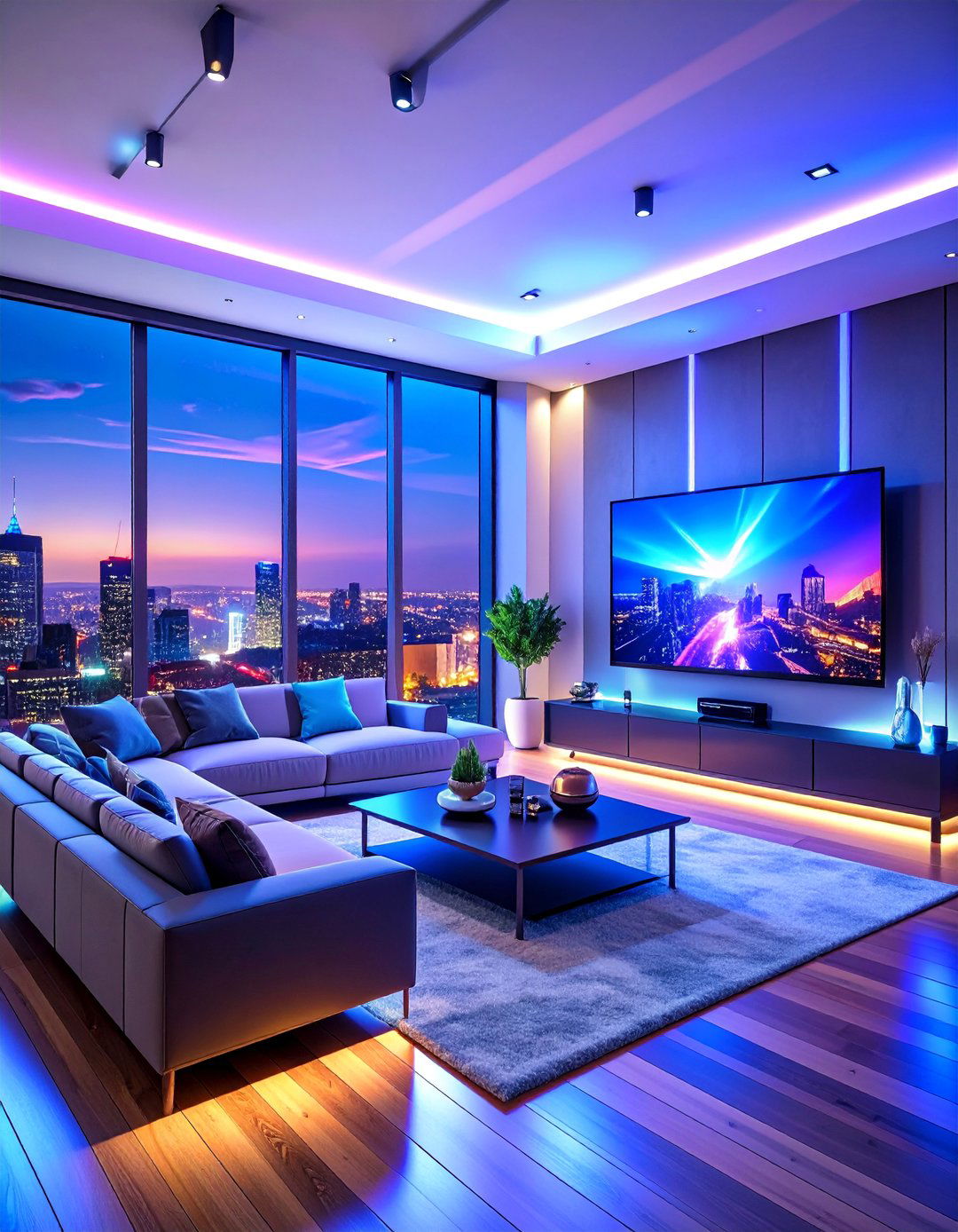 Minimalist Living Room with Smart Technology - 25 Minimalist Living Room Ideas
