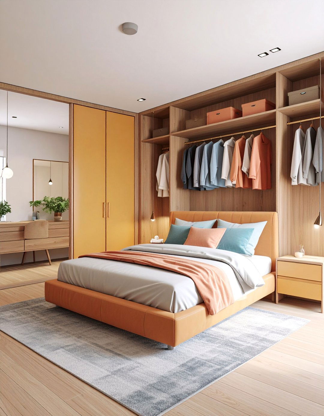 Minimalist Master Bedroom with Walk in Closet - 25 Minimalist Interior Design Ideas