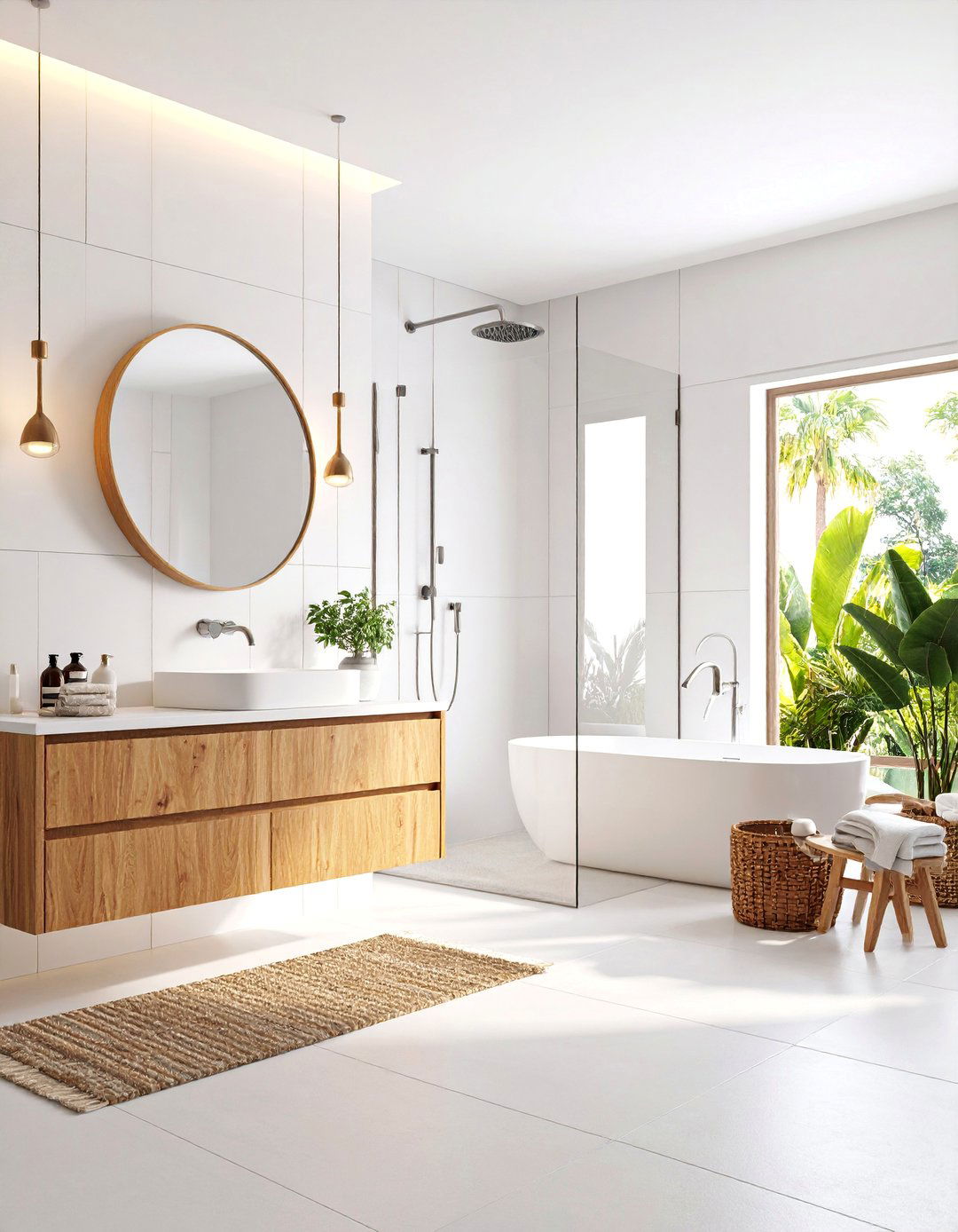 Minimalist Modern Barndominium Bathroom with Clean Lines - 25 Barndominium Bathroom Ideas